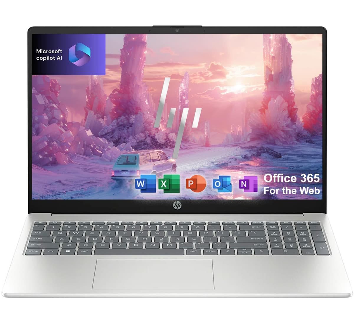 HP Laptop de 15.6 pulgadas para Estudiantes y Negocios | Intel Core i5-1235U, 12ª Generación 10 núcleos | 64 GB RAM, 1 TB SSD | Windows 11 | Plateado | WiFi 6, Bluetooth 5 | Office 365 para la Web de por vida 0095I5