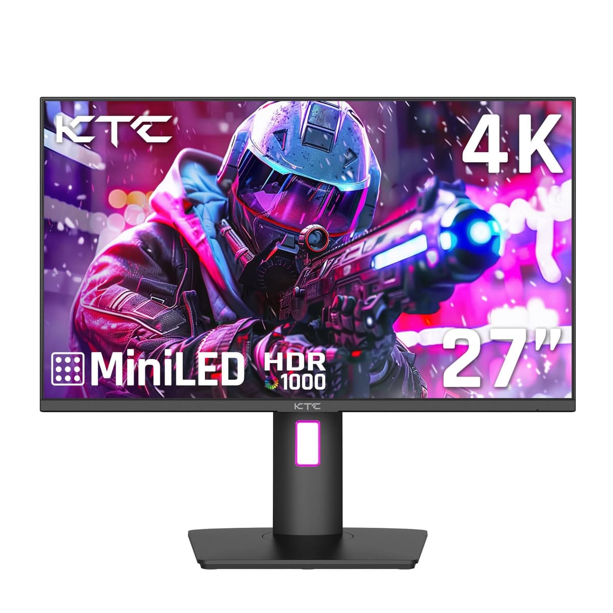KTC M27P20 Pro 27" Mini LED 4K Gaming Monitor Fast IPS HDR1000, 160Hz/144Hz, Type-C 90W