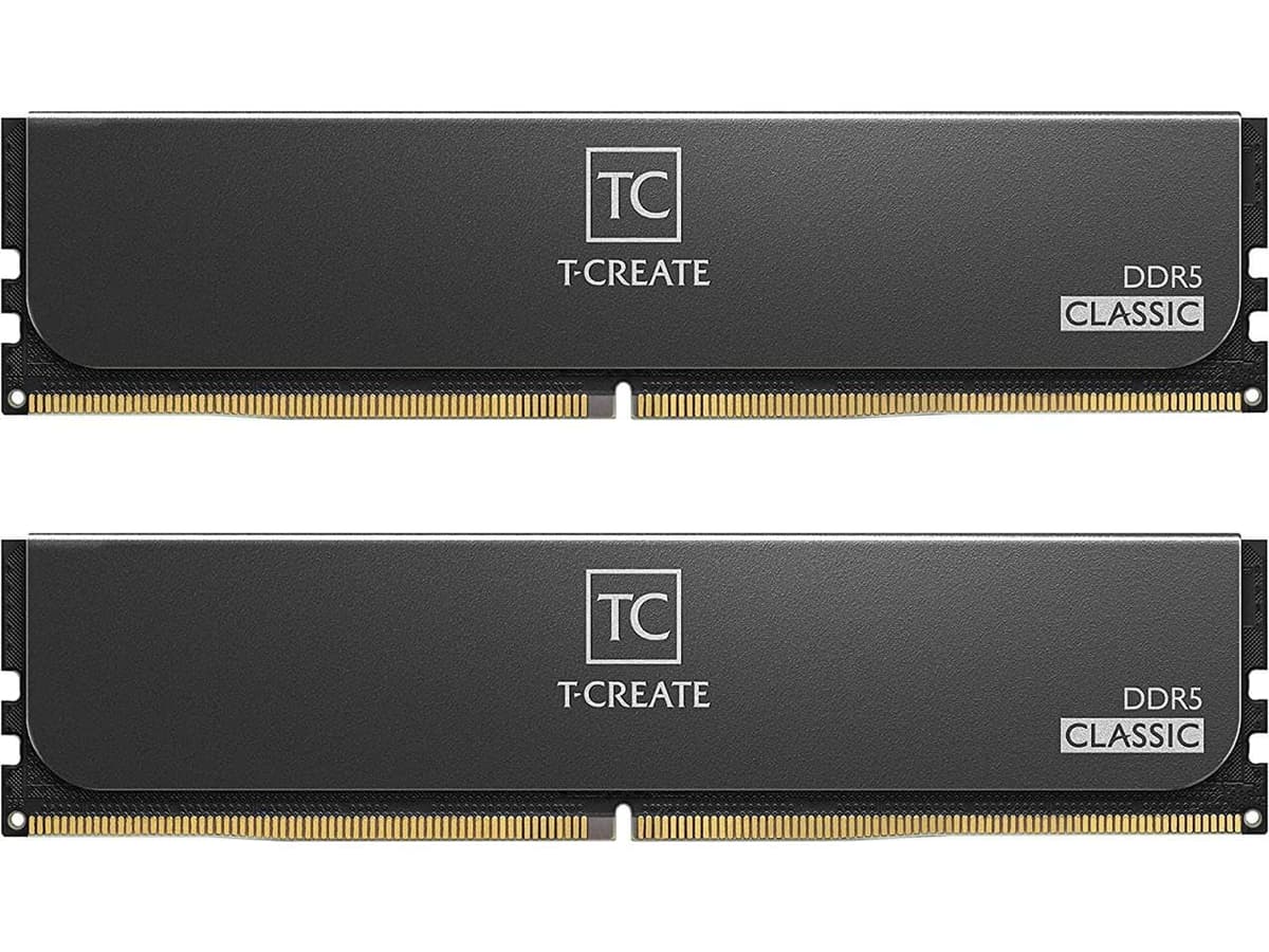 TEAMGROUP T-Create Classic 10L DDR5 32GB Kit (2 x 16GB) 5600MHz (PC5-44800) CL46 Módulo de Memoria RAM para Escritorio Compatible con Intel XMP 3.0 y AMD Expo - CTCCD532G5600HC46DC01