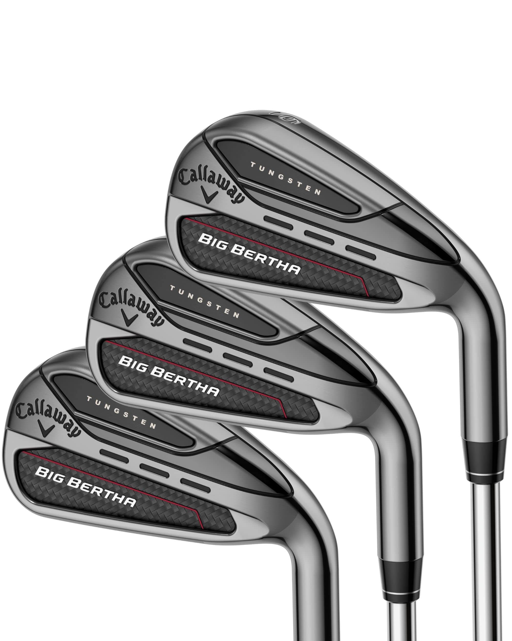 Callaway Big Bertha BB23 Juego de Hierros Derecho, Acero Stiff, 6-PW, AW, GW 4H297634Q3006