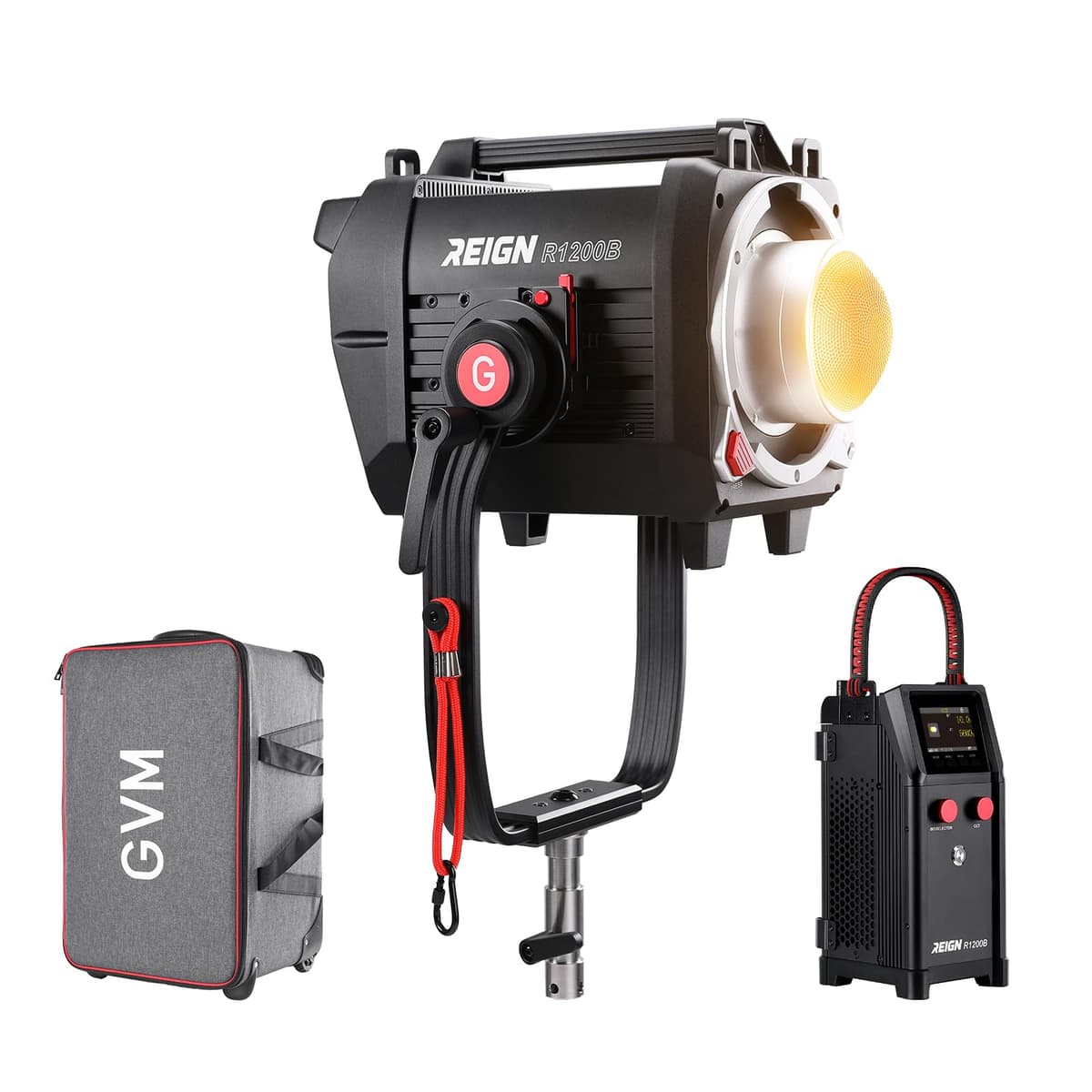 GVM Reign R1200B Luz de estudio 1200W COB LED-2700-6800K, DMX/CRMX/Art-Net 2025073112B