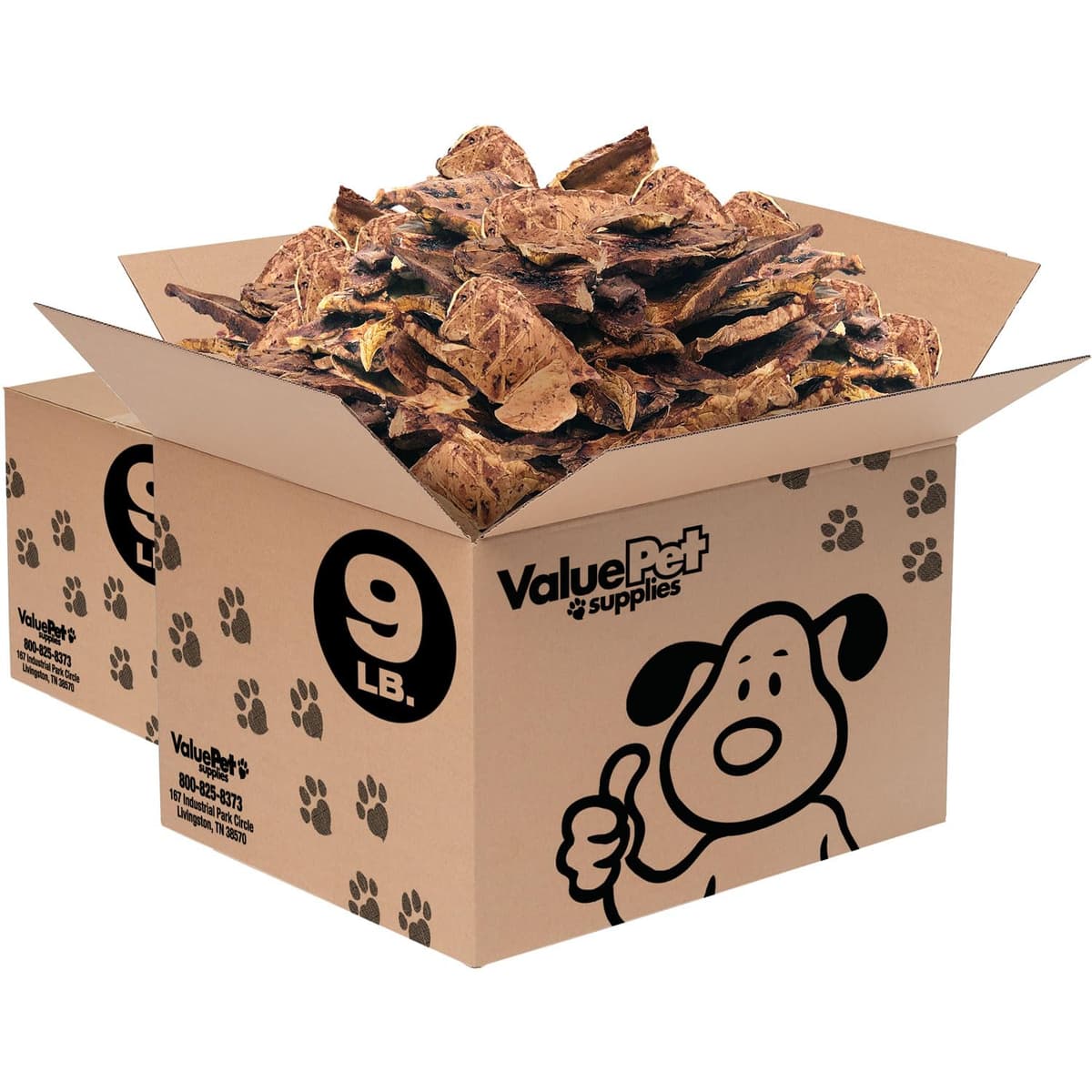 ValueBull New Zealand Lamb Lung Dog Chews, Sliced, 18 Pounds Bulk Pack - NZ Sourced, USA Processed, Single Ingredient, All Natural VBLAMB-LNG-SLC