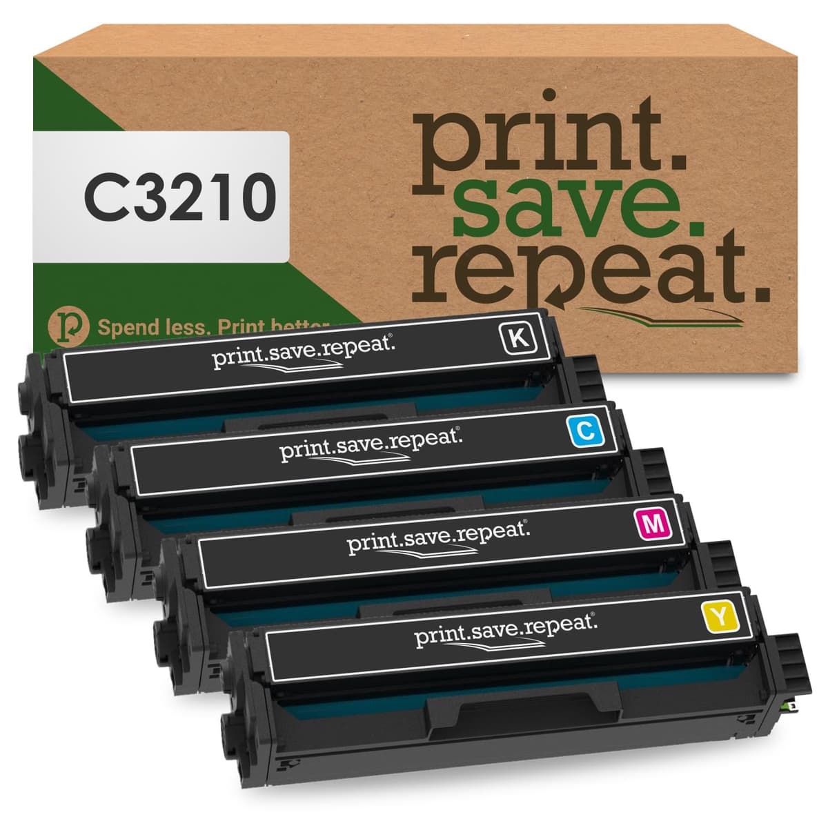 Print.Save.Repeat. Lexmark C3210 pack combo de 4 toners remanufacturados C3210-COMBO-IPS