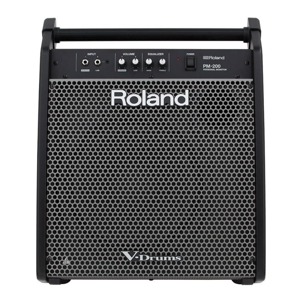 Roland PM-200 Juego de Batería Electrónica Compacta V-Drum con Monitor, 180 Vatios (PM-200)