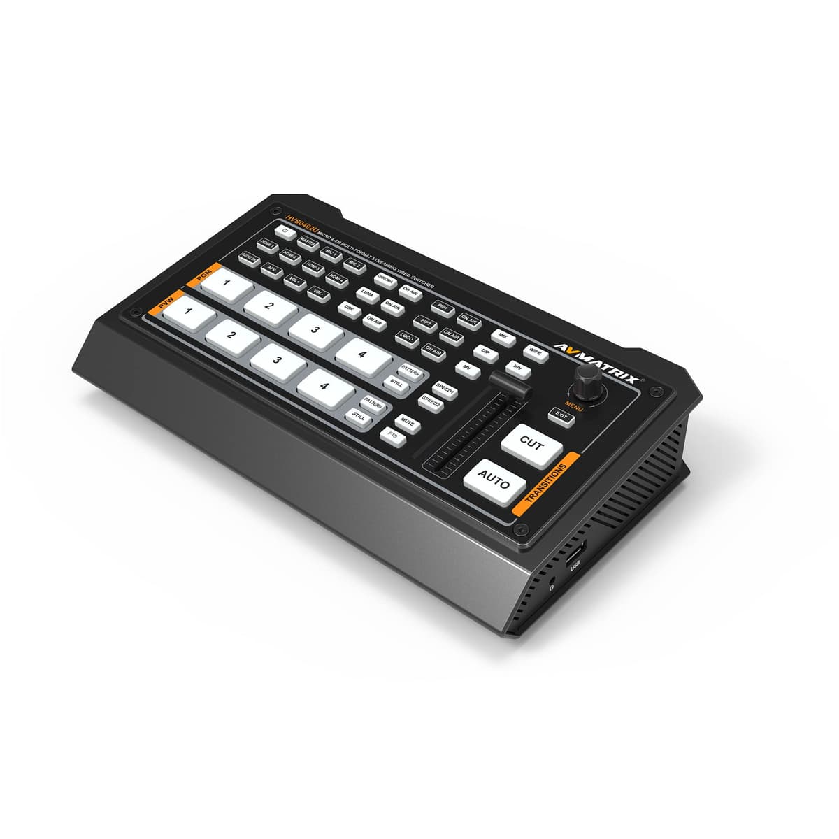 AVMATRIX HVS0402U Mezclador/Conmutador de Video Multi Formato 4x HDMI con Salida USB HVS0402Ua
