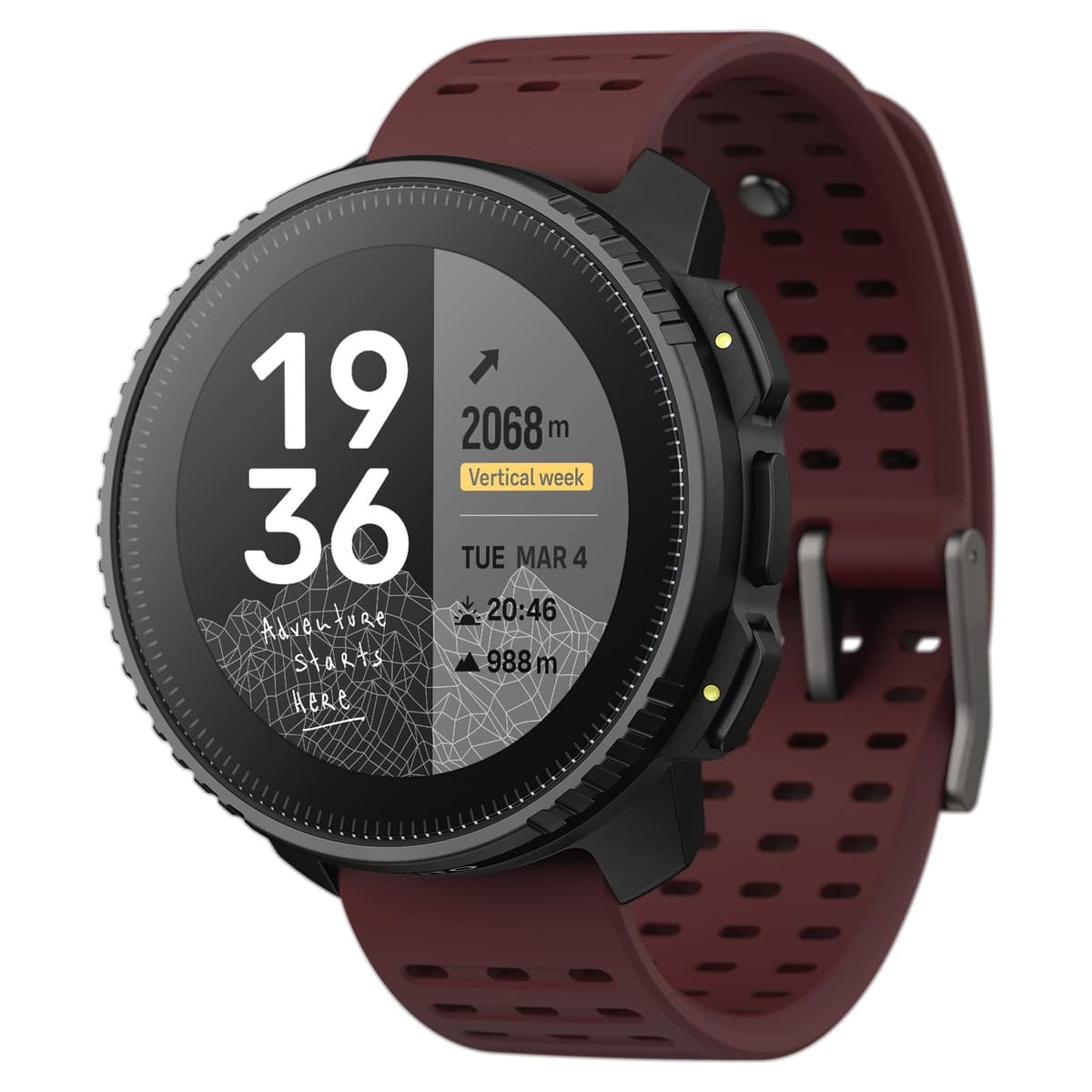 SUUNTO Vertical: Reloj GPS para Aventura, Pantalla Grande, Mapas Offline, Carga Solar SS050865000