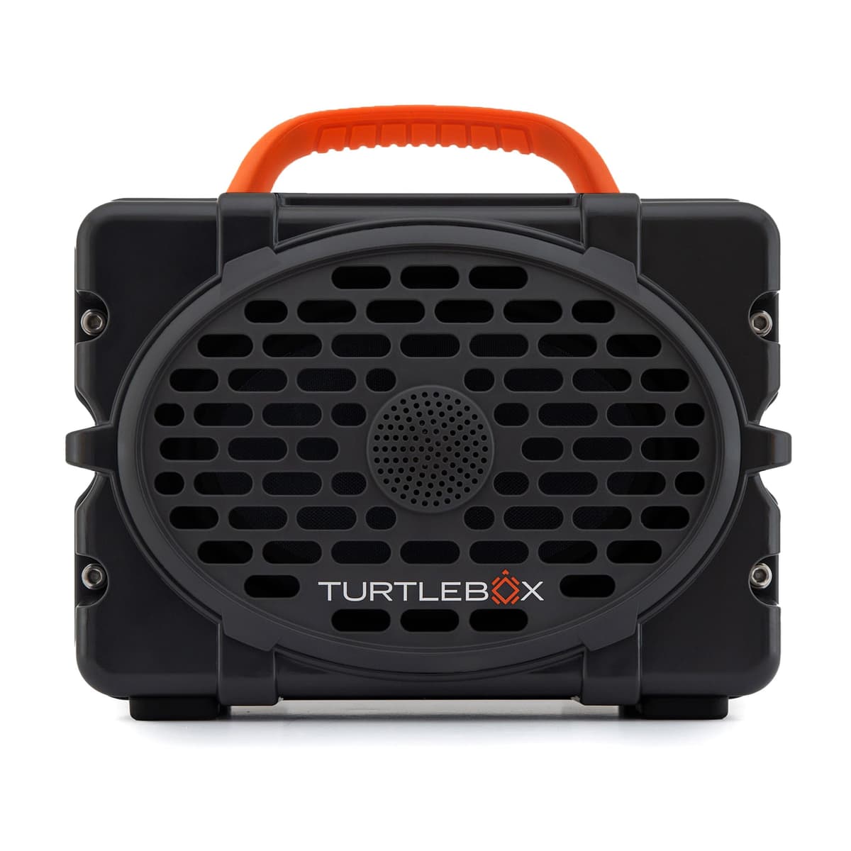 Turtlebox Original Gen 3 Portable Bluetooth Speaker - Ultra-Loud, IP67, Rugged, 3 Días de Batería, Gray/Blaze Orange TB-ORIG-G3-GRAY-BL ORG-BL ORG-1