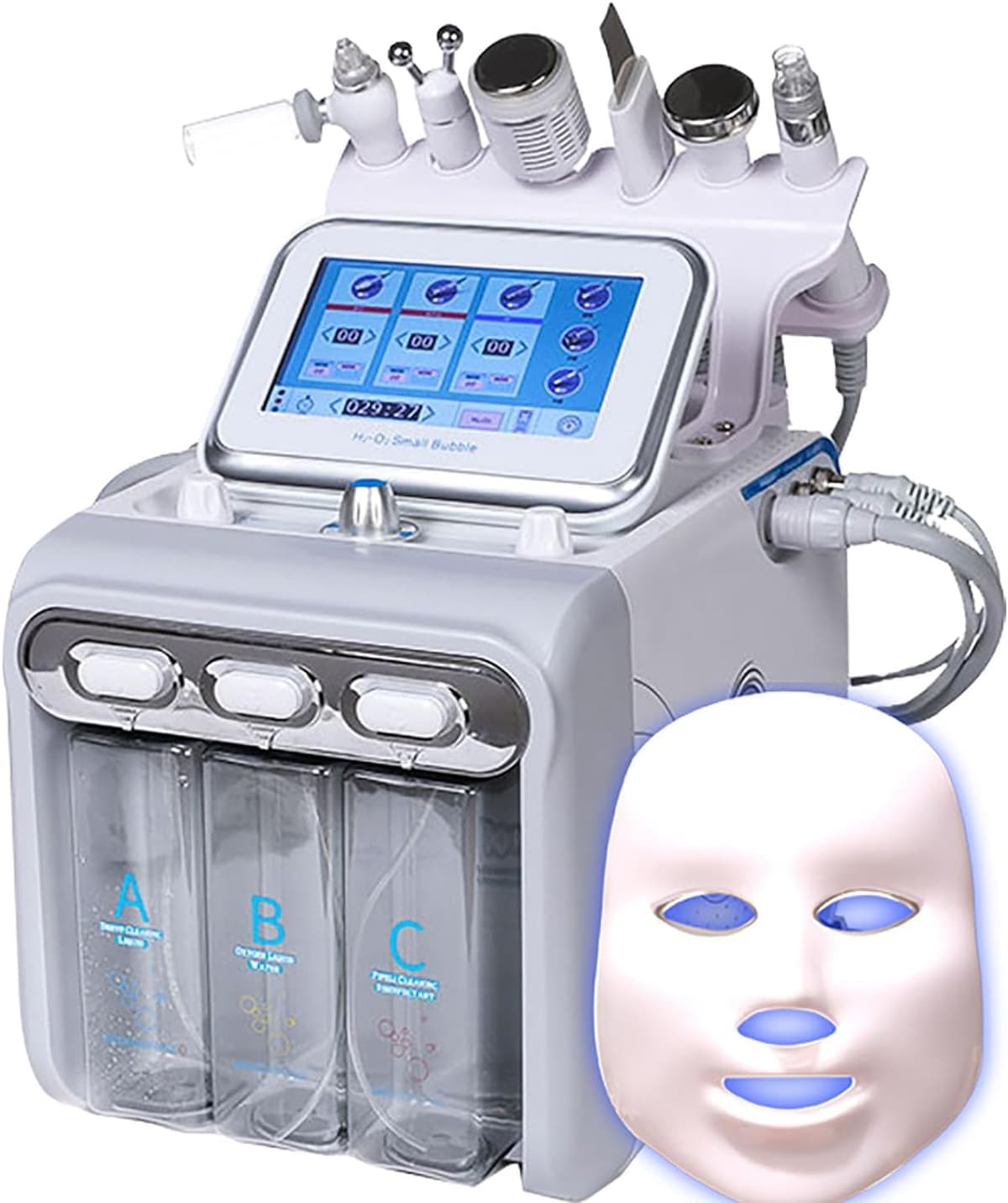 gerriT 7 in1 Hydrogen Oxygen Facial Machine - Dispositivo facial de burbujas microhidratantes gerriT--001