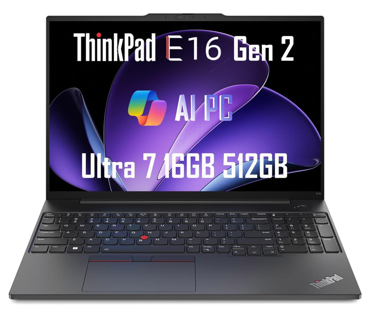 ist computers Lenovo ThinkPad E16 Gen 2 16" FHD+ 16GB DDR5, Intel Core Ultra 7 155U, 512GB SSD, Win 11 Pro, Negro