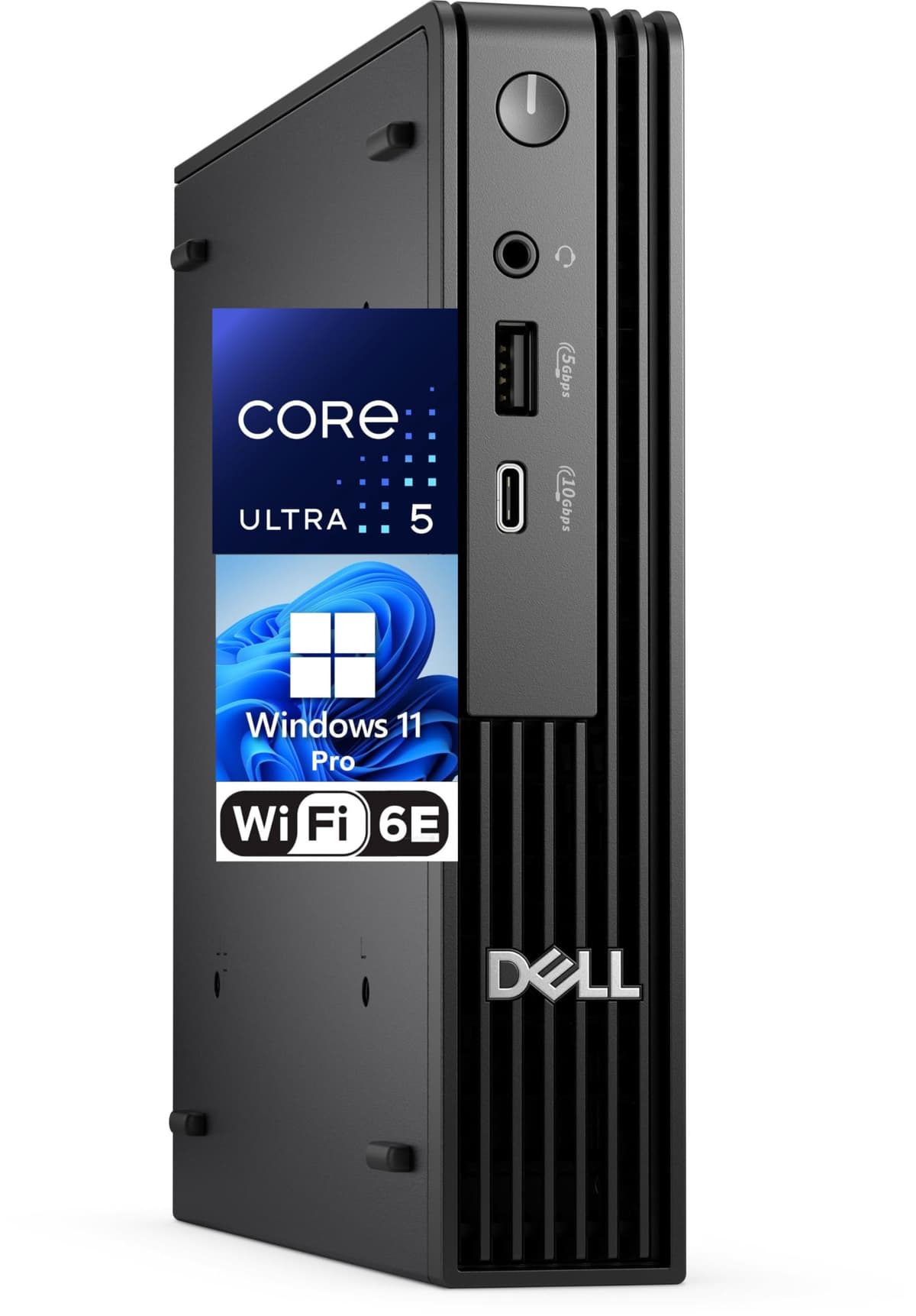 Dell Pro Micro Desktop PC con Intel Ultra 5-235T, 64GB RAM, 2TB NVMe, WiFi 6E, Windows 11 Pro