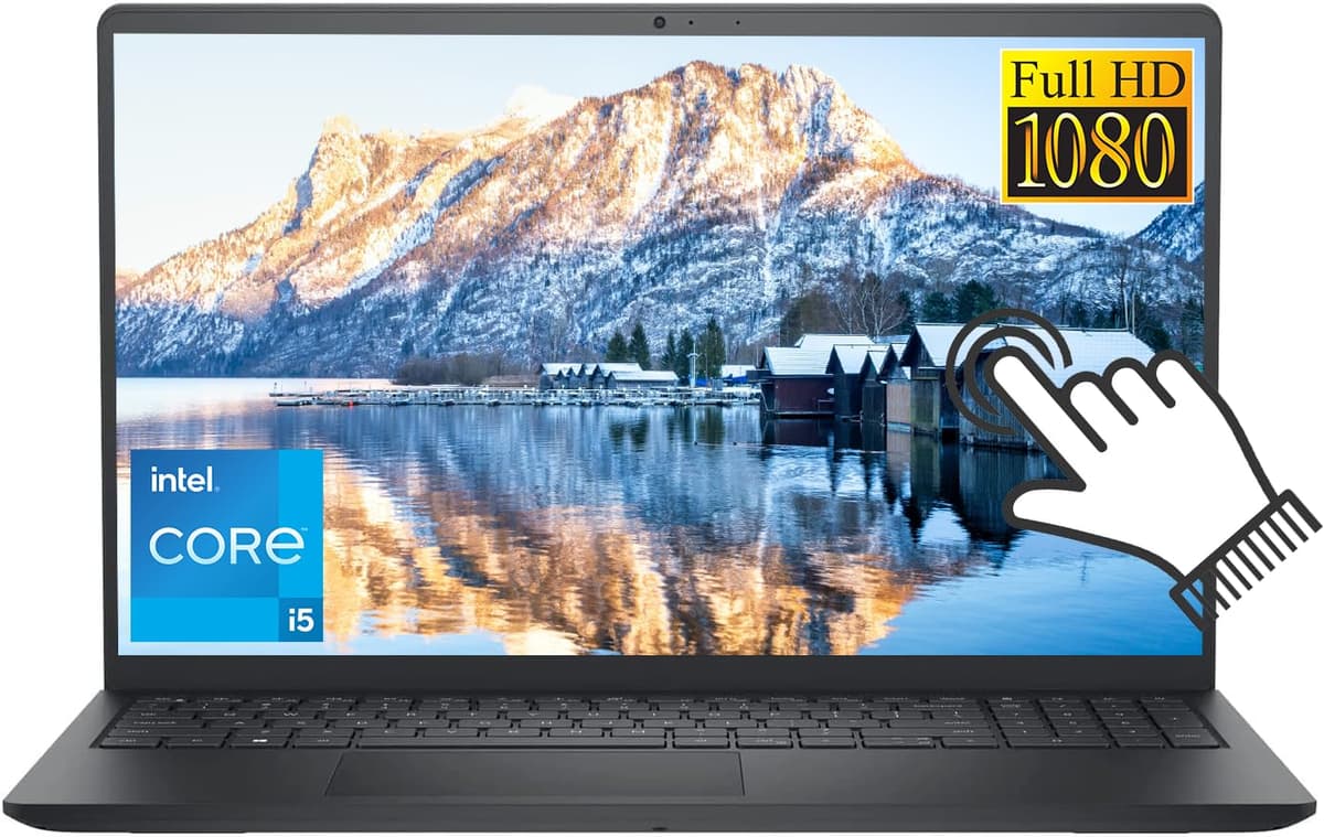 Dell Inspiron 15 3520 Portátil de 15,6" FHD con Pantalla Táctil, 16GB RAM, SSD PCIe 1TB, Intel Core i5-1135G7 de 4 núcleos, Teclado Numérico, Wi-Fi, HDMI, Cámara Web, Lector de Tarjetas SD, Windows 11, Negro Carbón