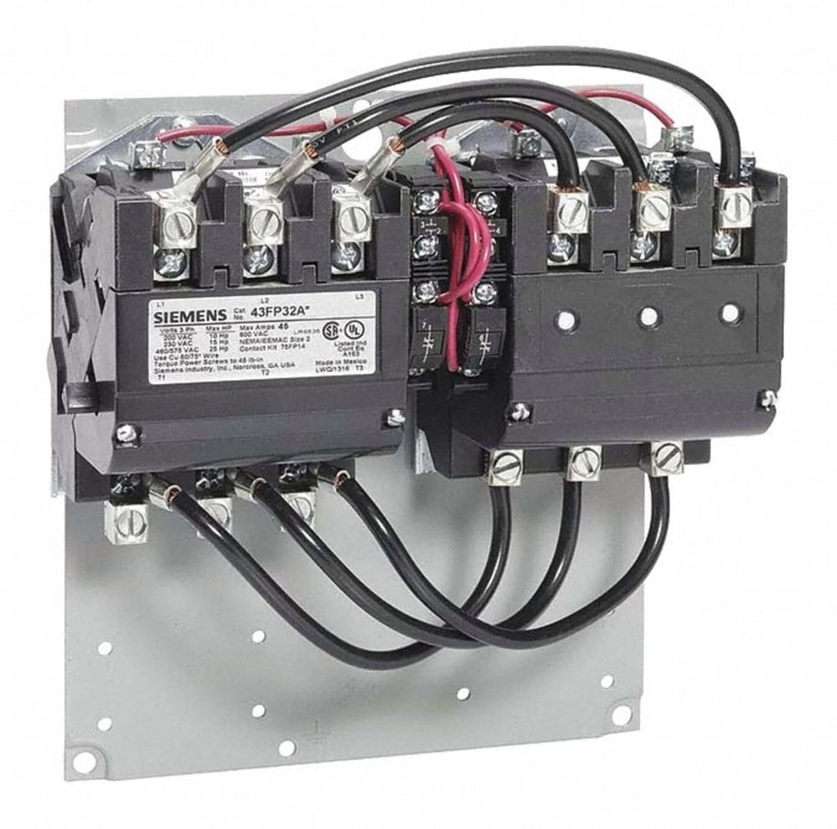 Siemens Contacto magnético NEMA 60A 120V NEMA2.5 43GP32AF