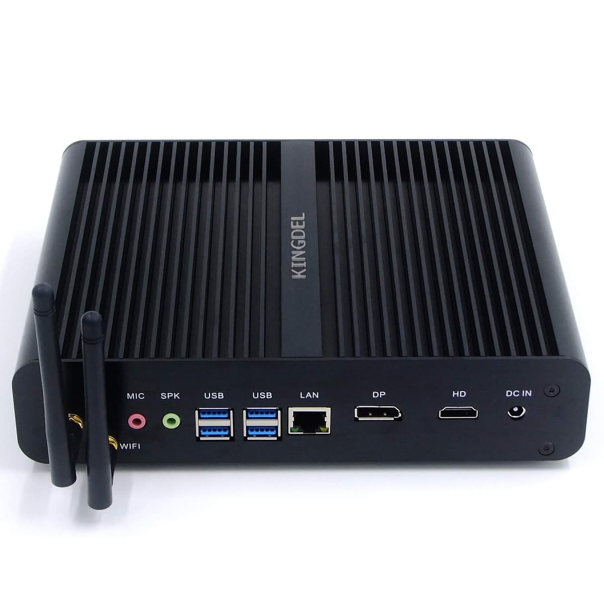 KINGDEL Fanless Ultra-Silent PC - i7 8ª Gen, 16GB RAM, 1TB NVMe, 4K NC860-8550U