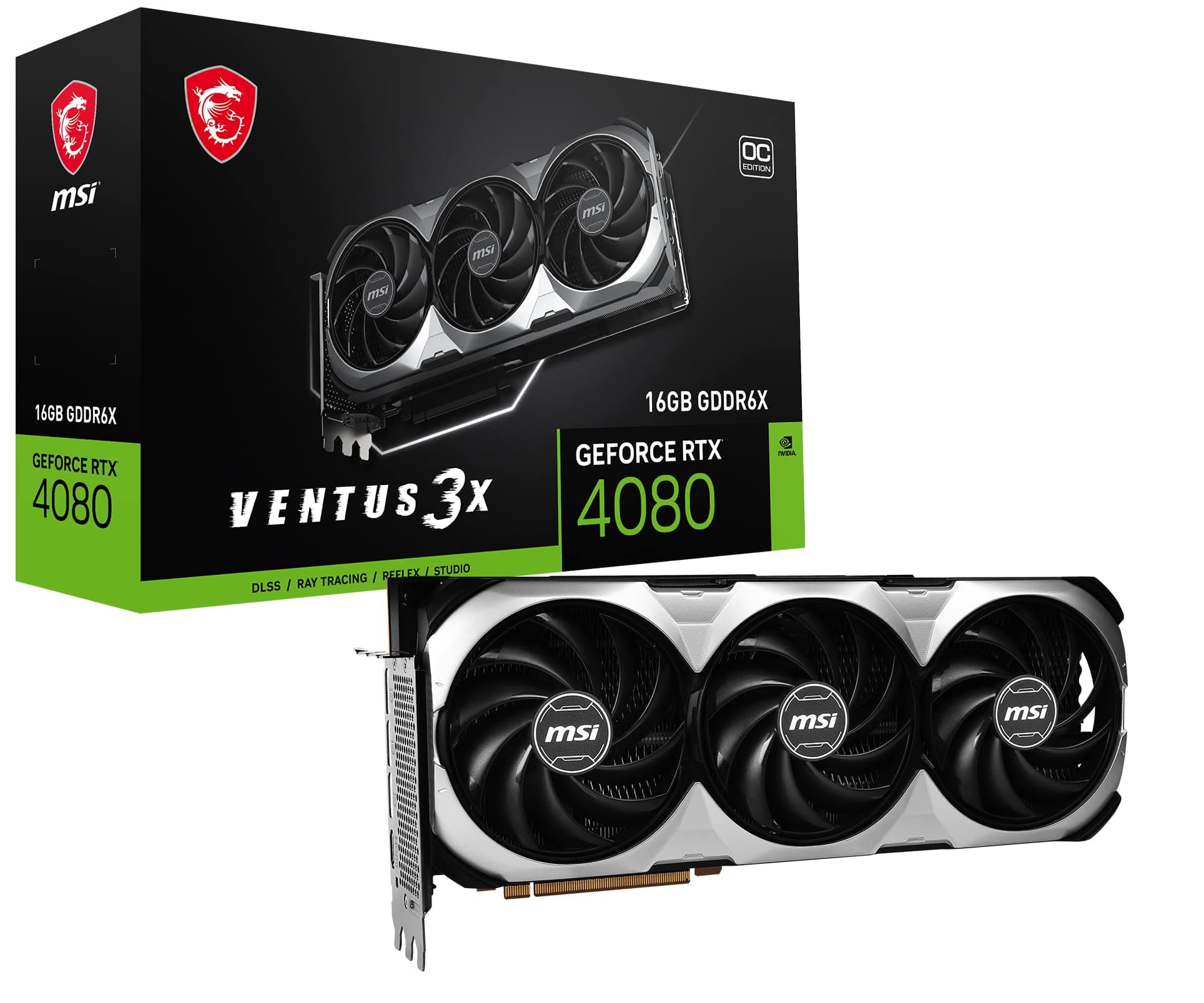 MSI GeForce RTX 4080 16GB Ventus 3X OC (G408016V3XC)