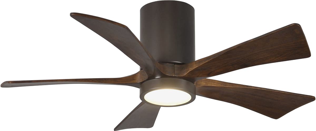 Matthews Irene 42" Hugger con luz LED, motor DC silencioso y control remoto y de pared IR5HLK-TB-42