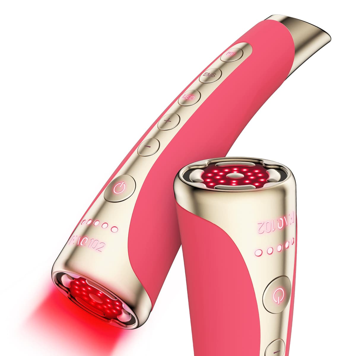 FAQ 102 - Masajeador facial con 8 colores de luz - Pink Ruby F0044