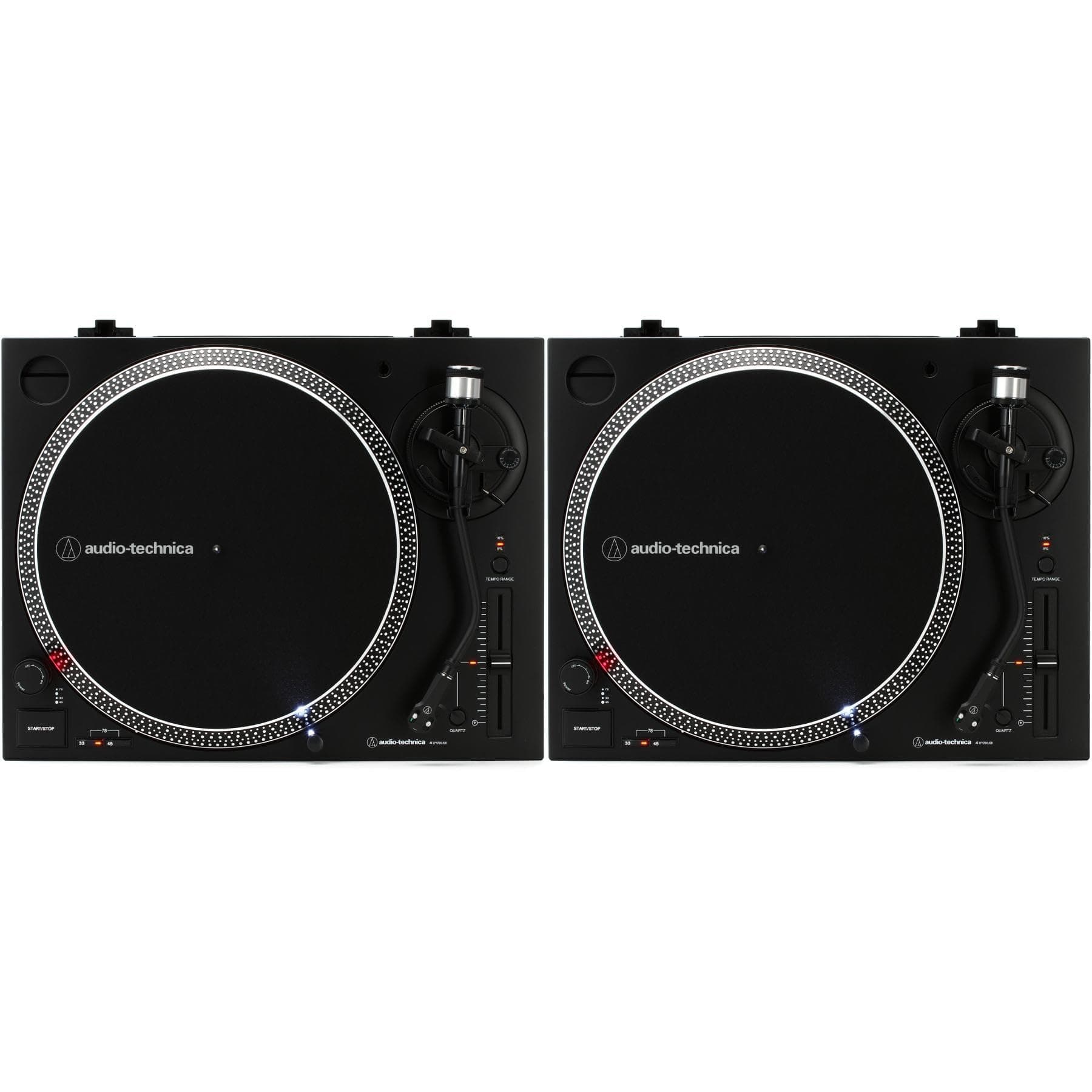 GearNuts Audio-Technica AT-LP120XUSB-BK par de tornamesas direct drive con USB - Negro
