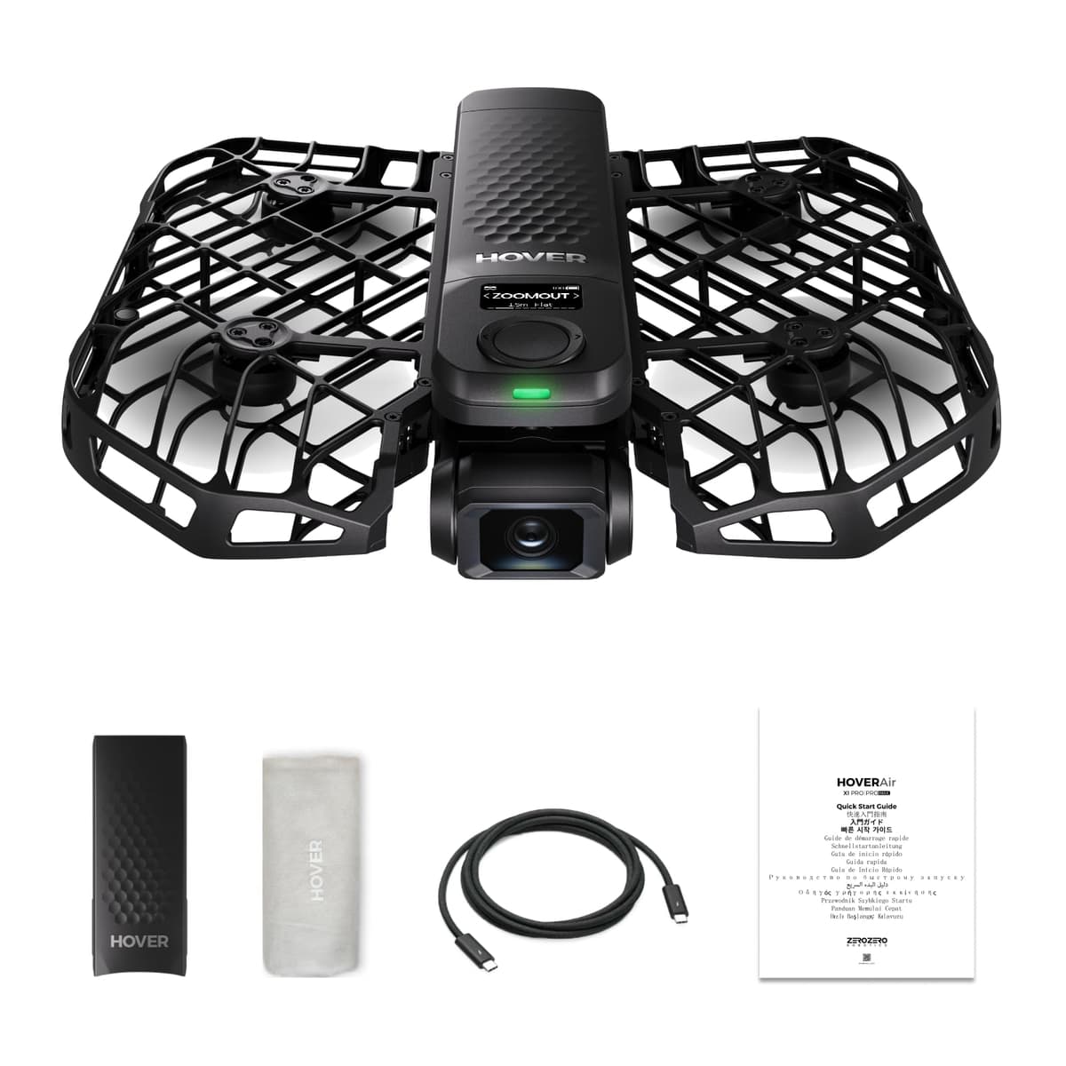 HOVERAir X1 PRO 4K Drone plegable con SmoothCapture 2.0, OmniTerrain, 42 KM/h Follow Speed (Standard) ZZ-H-1-003