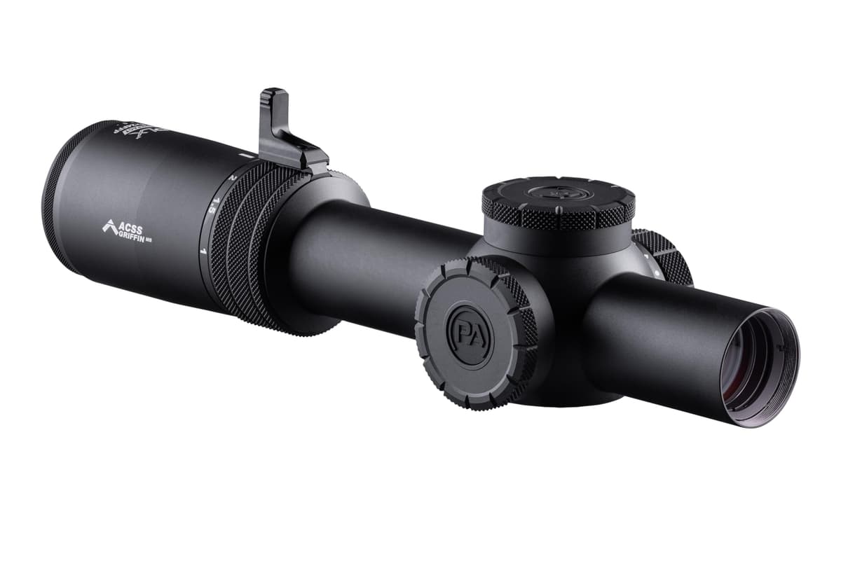 Primary Arms Compact PLxC 1-8X24 FFP Mira para Rifle - Retícula Iluminada ACSS Griffin MIL M8