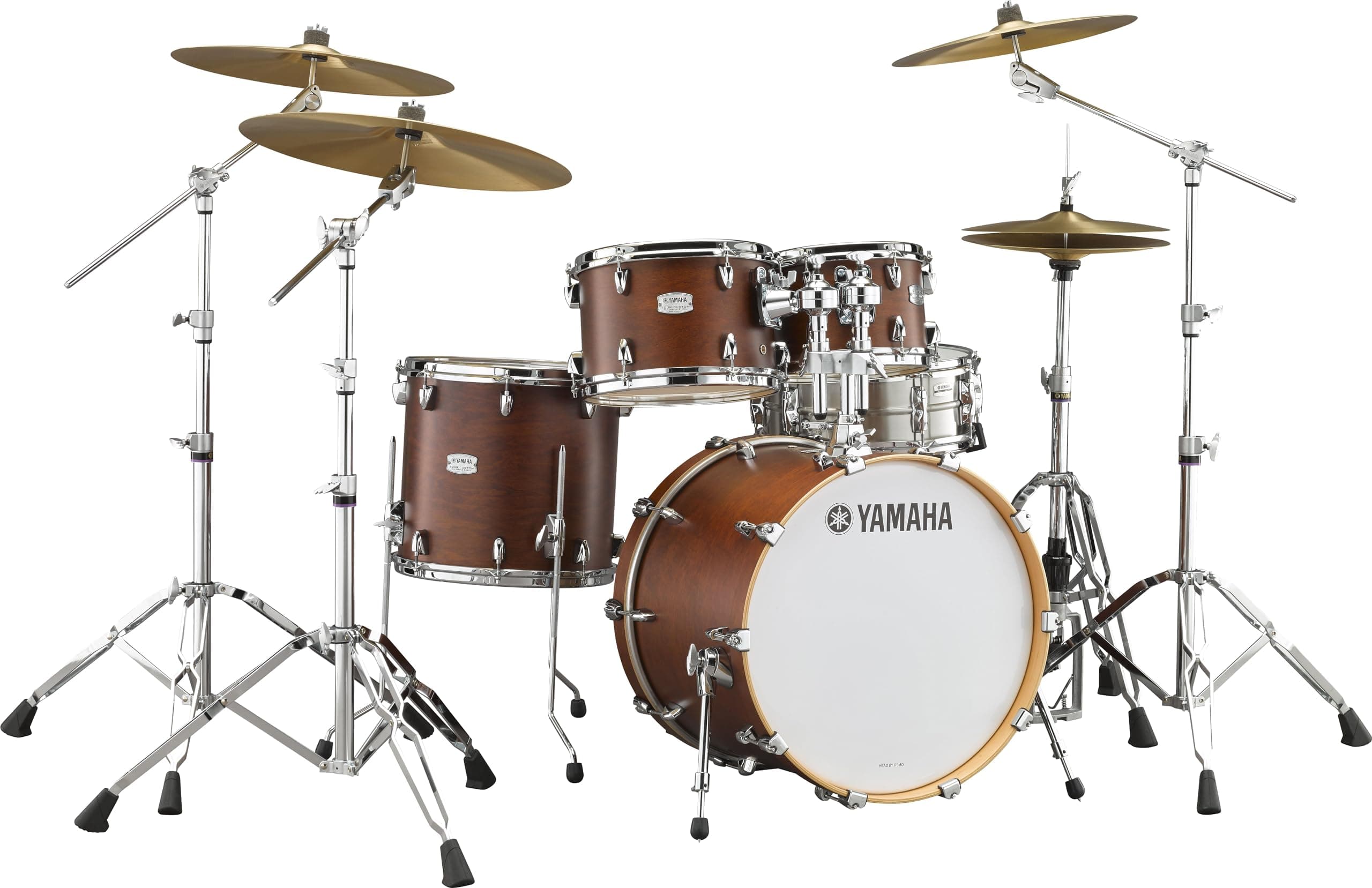 Yamaha Tour Custom Maple 4pc Fusion - Shell pack Chocolate Satin TMP0F4CAS