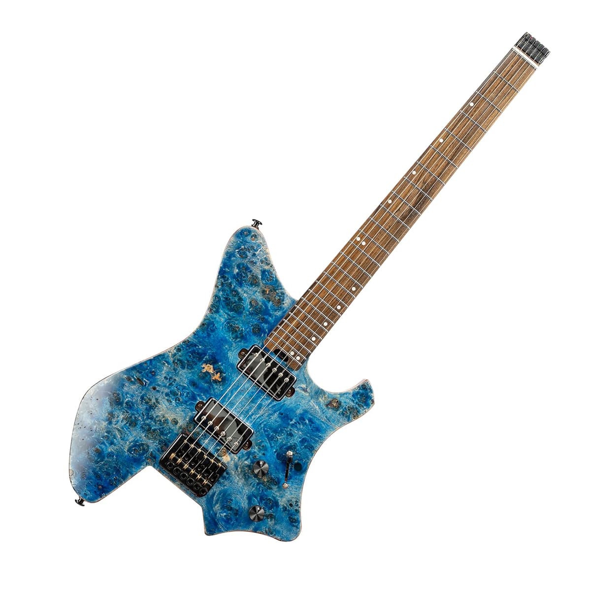EART GW2 Guitarra eléctrica headless 25.5" con cuerpo Roasted Padauk y mástil 5 piezas