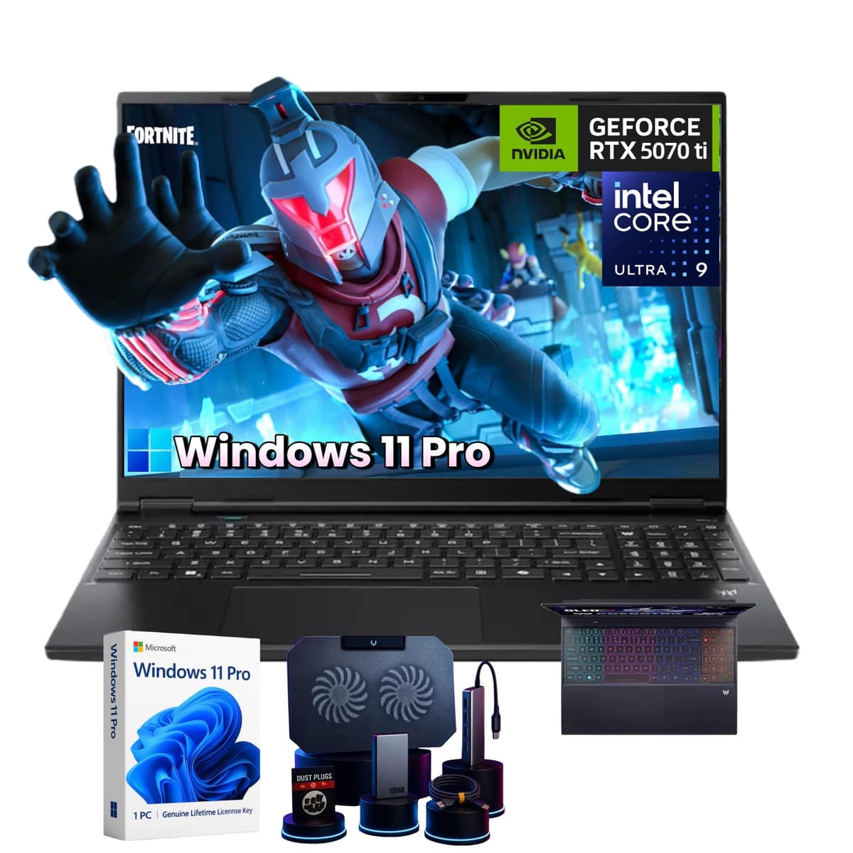Acer Predator Helios Neo 16S AI Portátil para Juegos | Pantalla OLED de 16" 240Hz | Intel Core Ultra 9 | NVIDIA RTX 5070Ti | Windows 11 Pro | 32GB DDR5 + 2TB SSD | Teclado Retroiluminado RGB | Wi-Fi 6E | Con Accesorios Redragon PHN16S-71-98RF