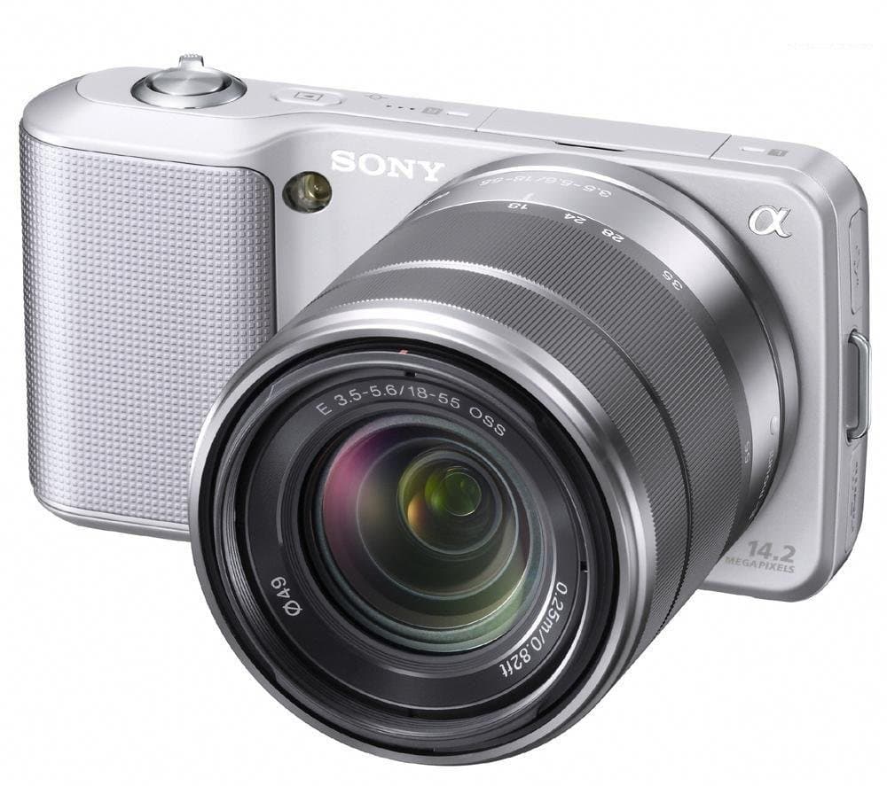 Sony Alpha NEX-3 Interchangeable Lens Digital Camera with 18-55mm Lens Silver 14.2 MP NEX3K/S