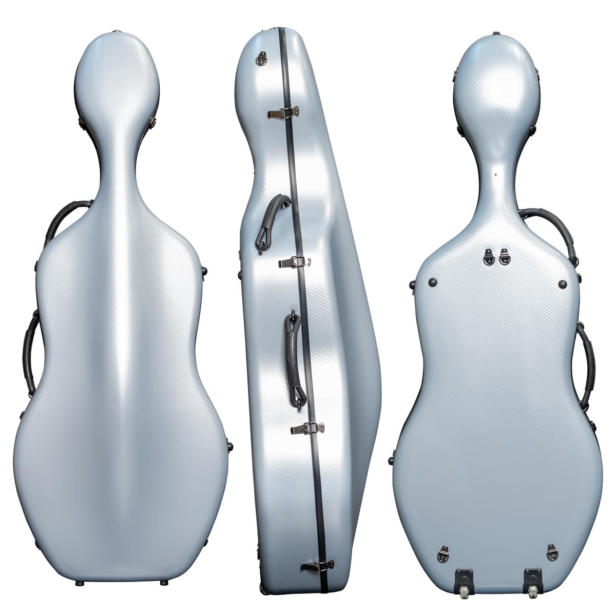M MI & VI MI&VI CP-7006 - Estuche rígido polycarbonato para cello 4/4 con ruedas (11 lb) - Gris