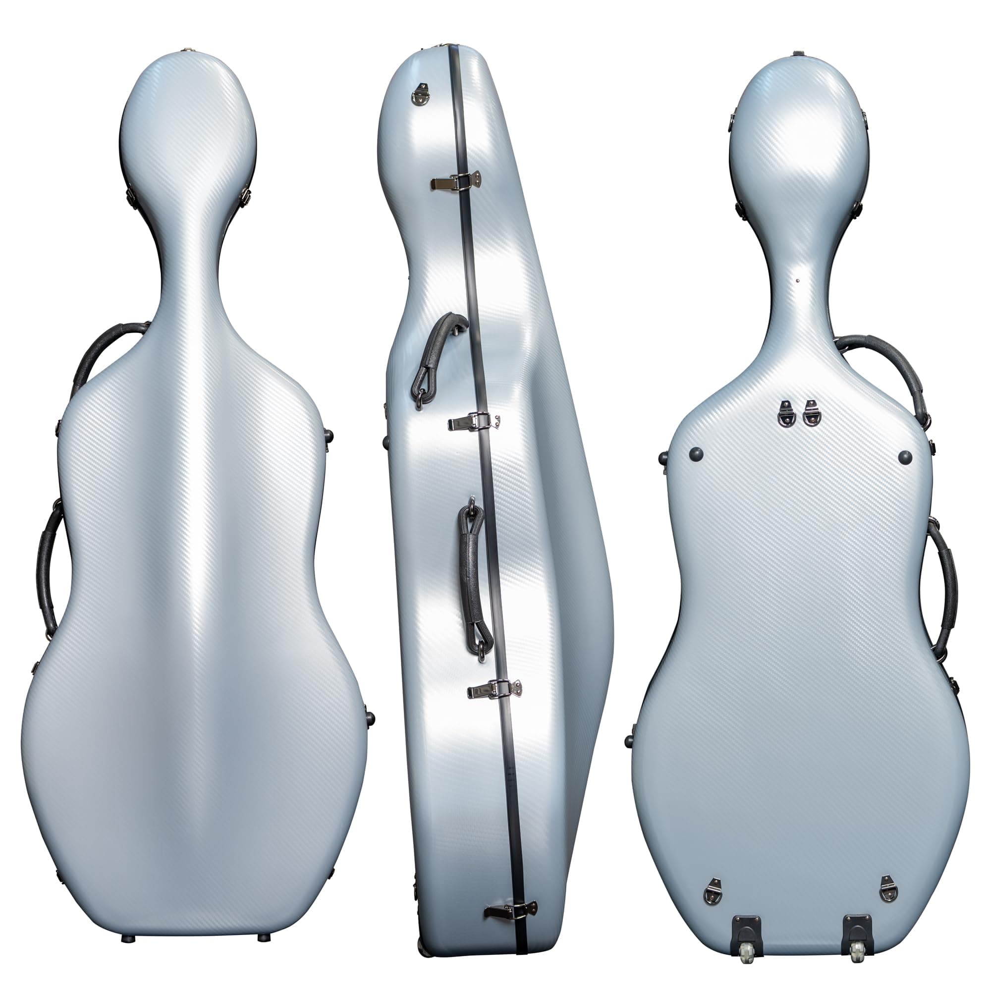 M MI & VI MI&VI CP-7006 - Estuche rígido polycarbonato para cello 4/4 con ruedas (11 lb) - Gris