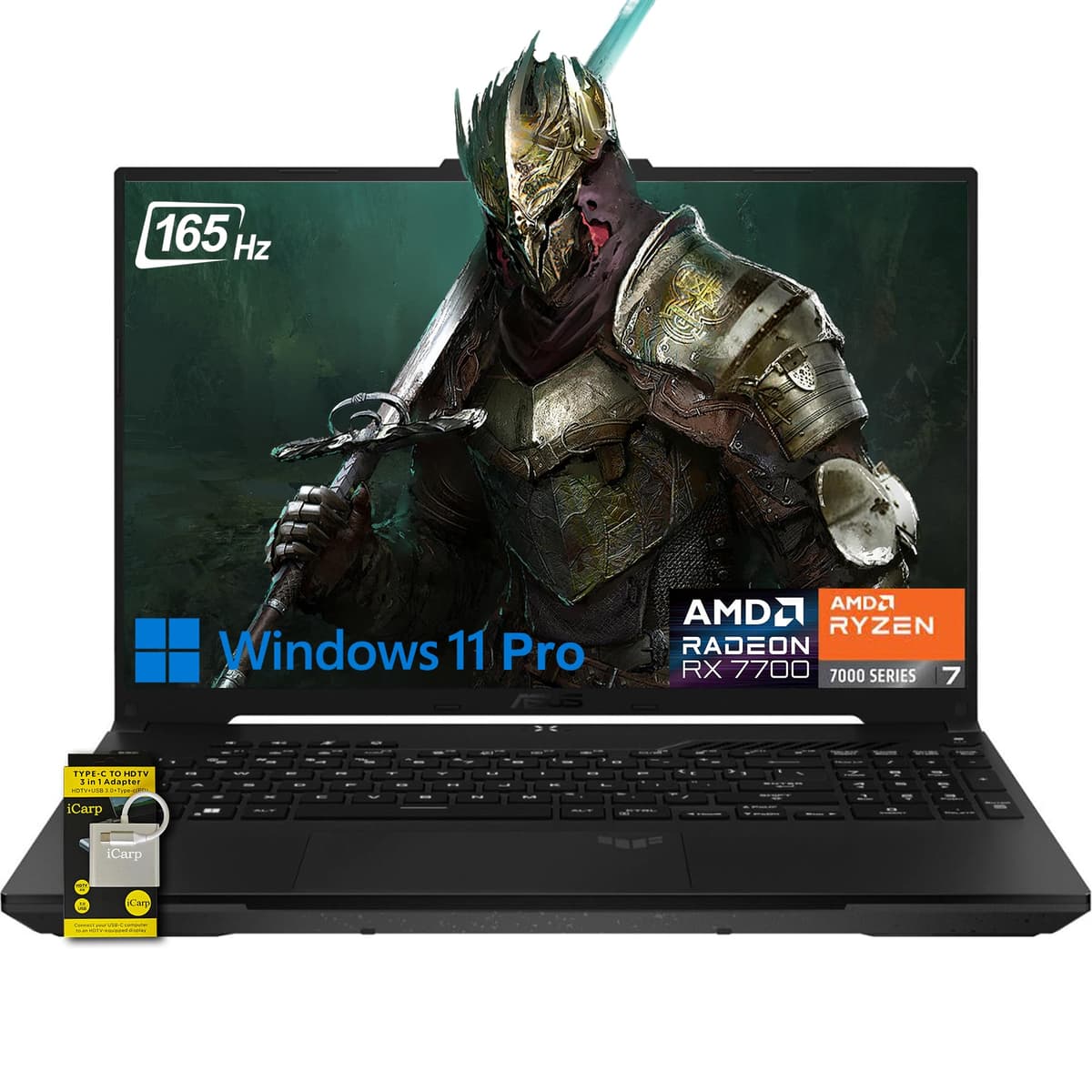 ASUS TUF Gaming A16 16" FHD+ 165Hz Ryzen 7 7735HS 64GB RAM 2TB SSD Radeon RX 7700S Win11 Pro