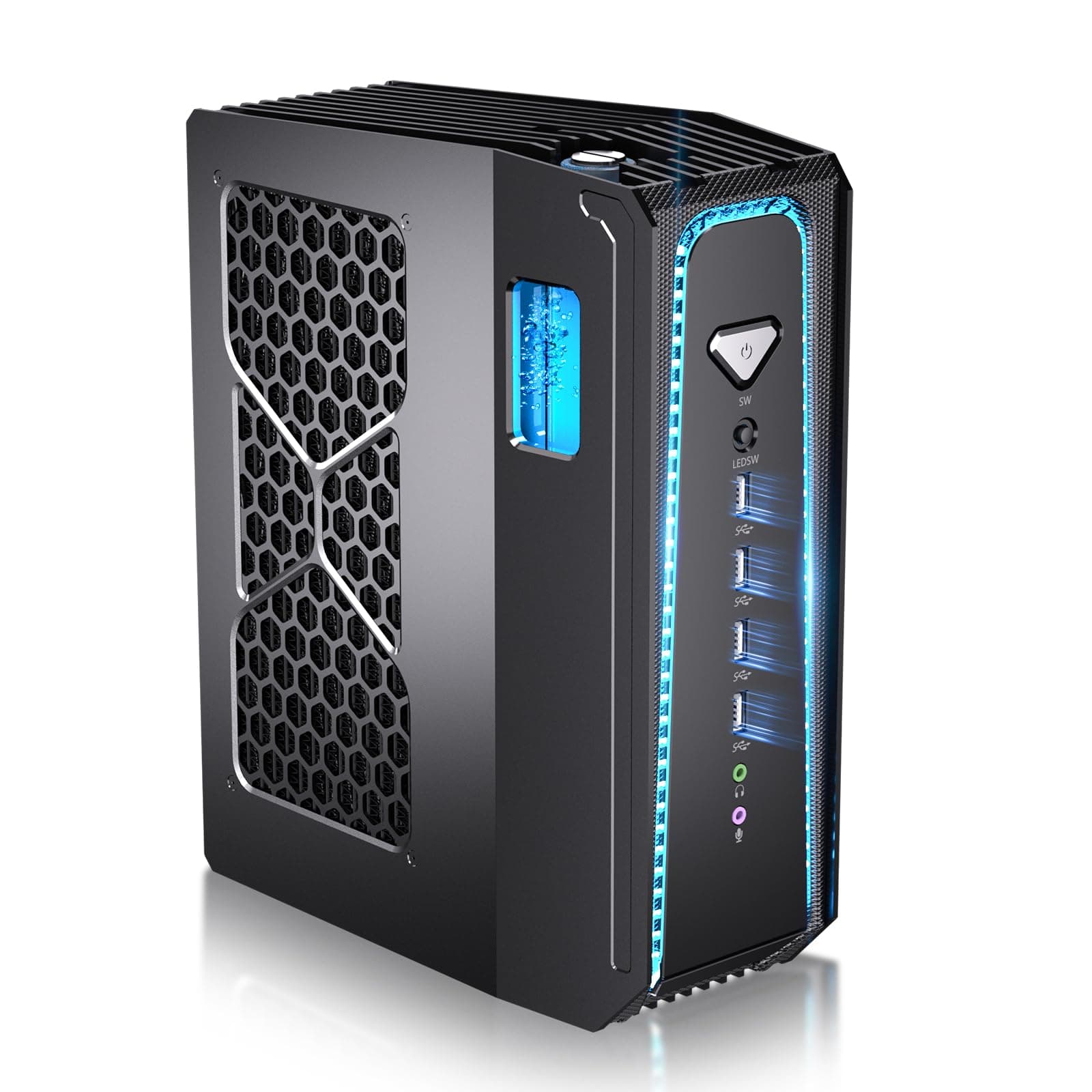 Kinupute Gaming PC i9-14900F, líquida, Win 11 Pro, 32GB DDR5, 1TB PCIe4.0, RTX4060Ti 8GB, 4 pantallas, WiFi7