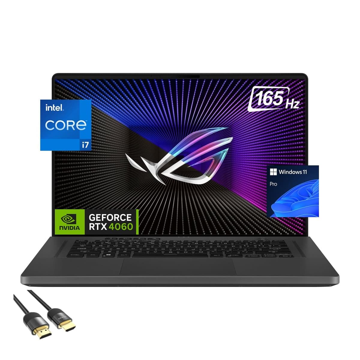 ASUS ROG Zephyrus 16" Gaming con Core i7-13620H, RTX 4060, 16GB RAM y 512GB SSD