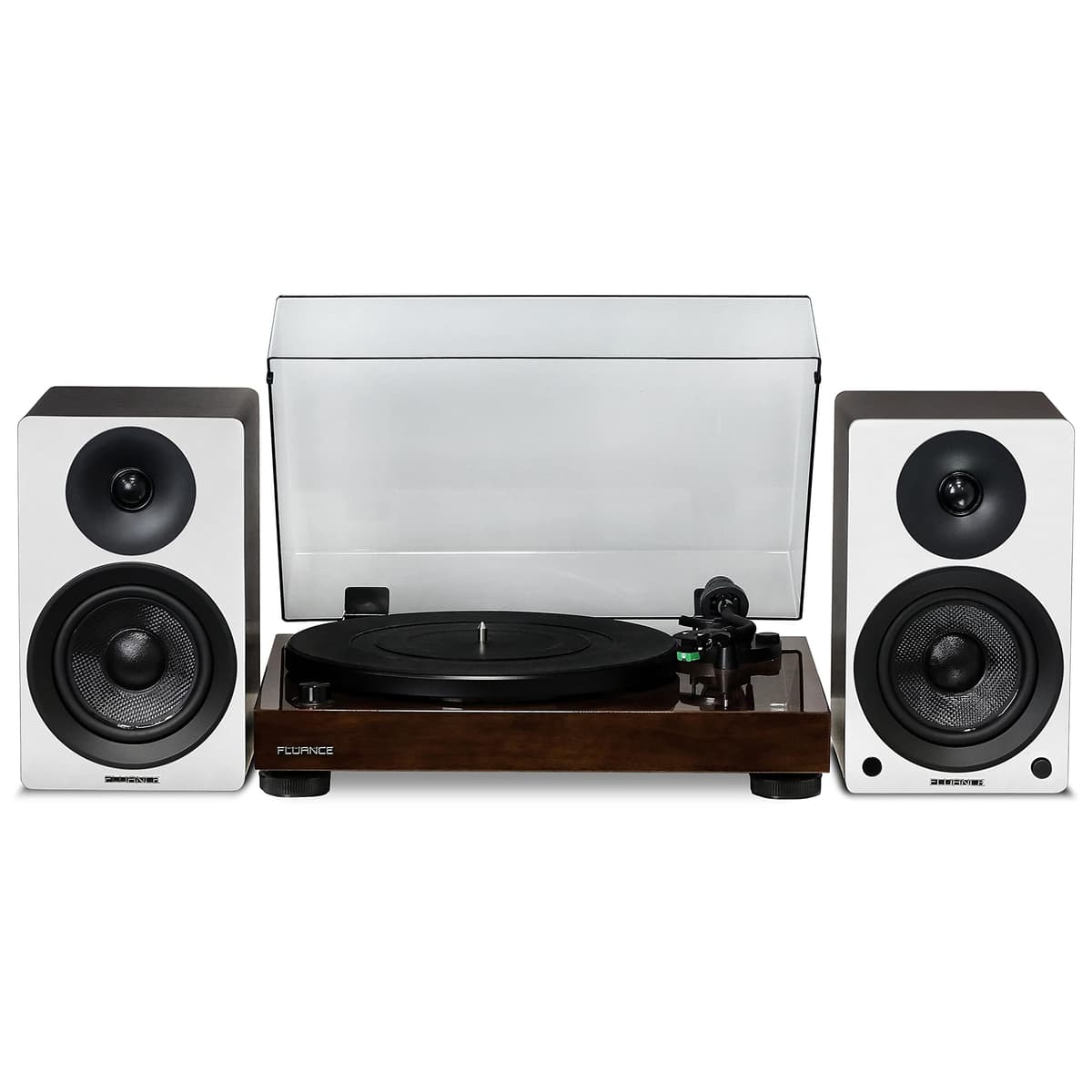 Fluance RT81 Elite Turntable nogal con Ai41 altavoces 5" y aguja Audio Technica ATN95E RT81AI41WW