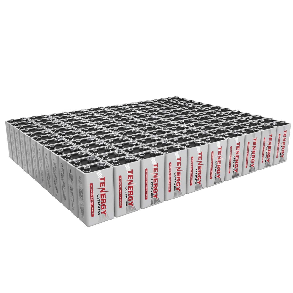 Tenergy Pilas 9V Lithium 1200mAh No Recargables - Pack x120