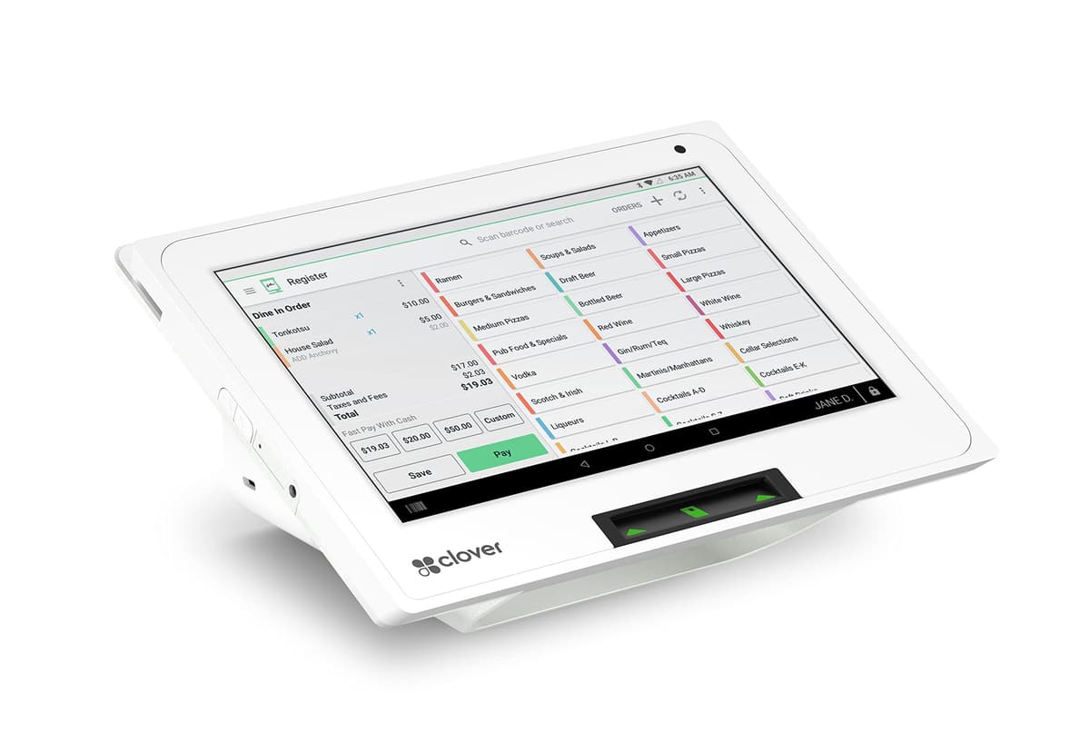 Clover Mini - Punto de venta compacto con pantalla de 8" (requiere cuenta de procesamiento Powering POS) Min3
