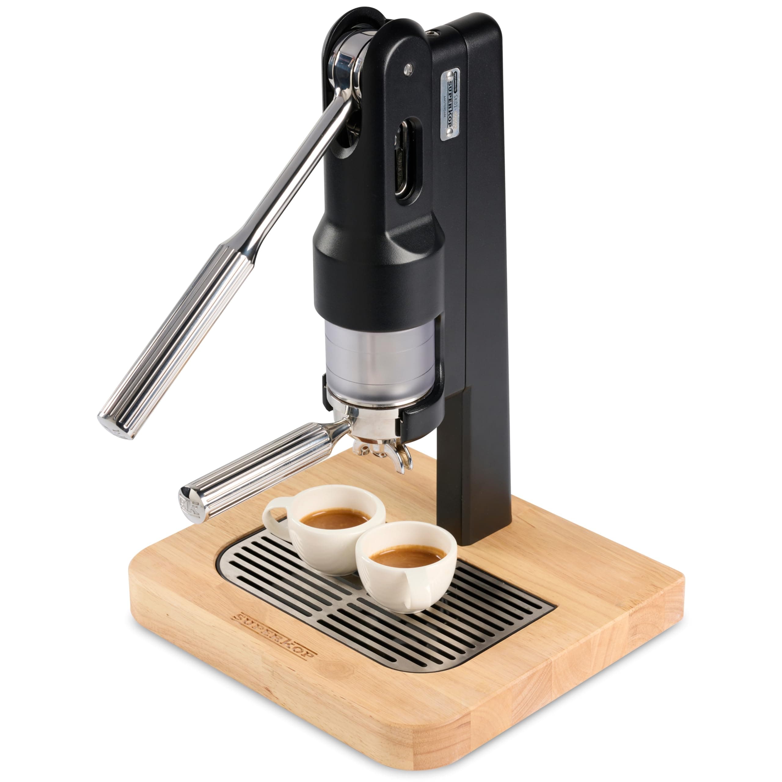SUPERKOP Manual Espresso Maker Portátil 18 g - Negro 44721167859963
