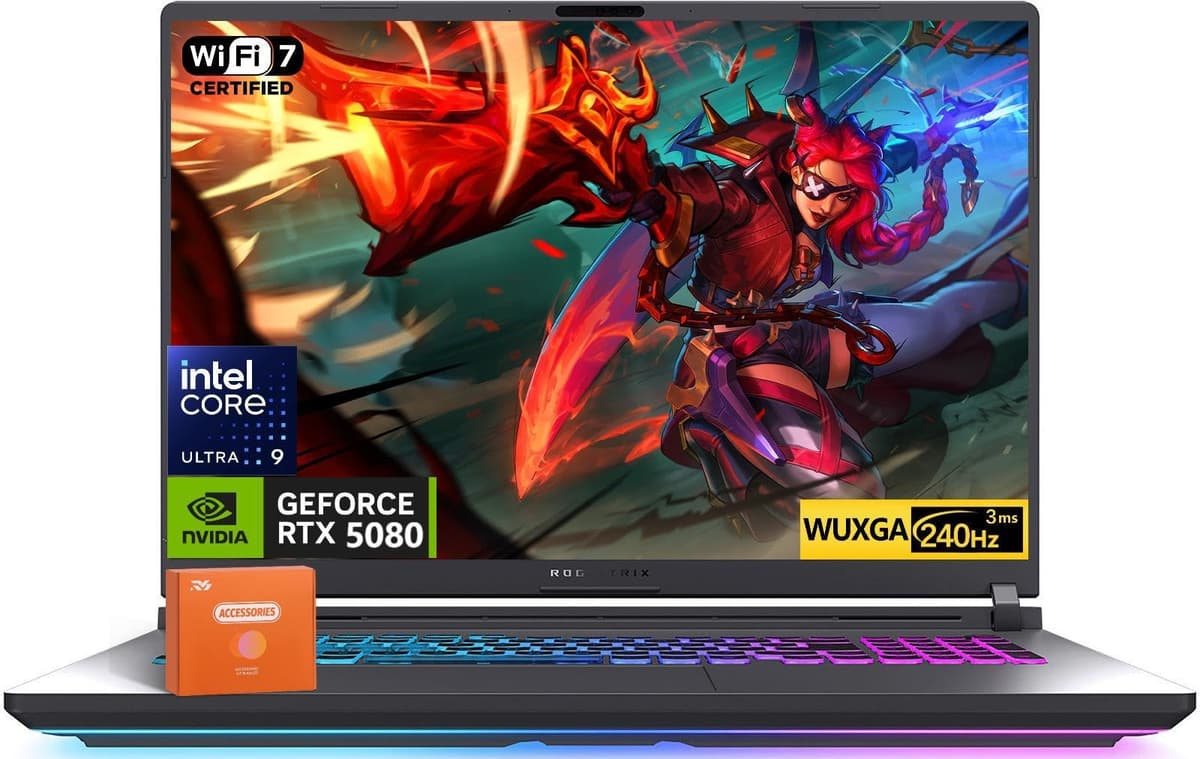 ASUS ROG Strix G18 (2025) - Intel Ultra 9 275HX, RTX 5080 16GB, 18" 2.5K 240Hz, 32GB/2TB, Windows 11 Pro G815LW-G18.U95080