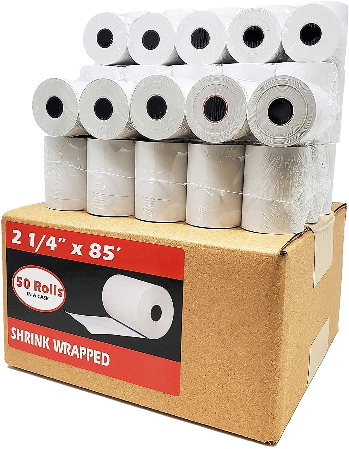 Rollos térmicos 2 1/4 x 85 (2500 unidades) 55 GSM - BuyRegisterRolls BRR