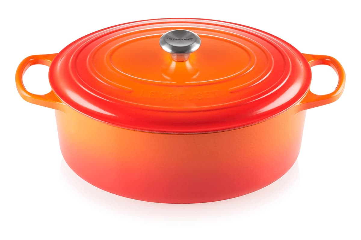 Le Creuset Cazuela ovalada de hierro fundido esmaltado Signature 35 cm, 8.9 L - Volcanic 21178350902430