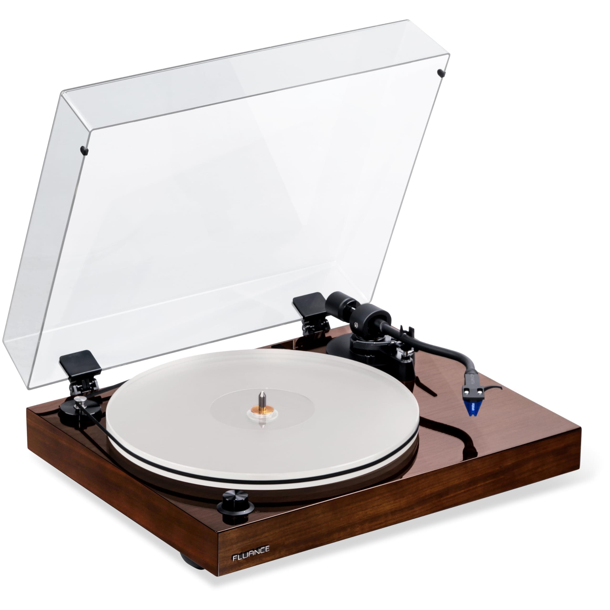 Fluance RT85 Turntable with Ortofon Cartridge, Acrylic Platter, Speed Control, and Vibration Isolation - Walnut B07KKK8ZB4-1