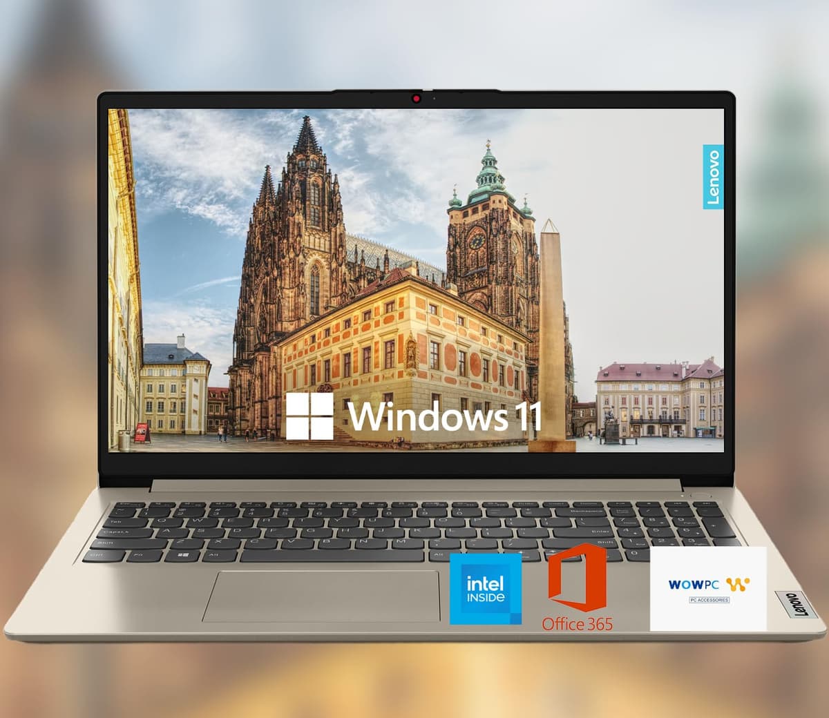 Lenovo IdeaPad 15.6" HD con recubrimiento antirreflejo + 1 año Microsoft 365, 20 GB de RAM, 1.1 TB SSD, Windows 11 Home, procesador Intel, Wi-Fi 6, HDMI, USB-C, lector de tarjetas SD, hasta 9.5 horas de batería, con USB WOWPC