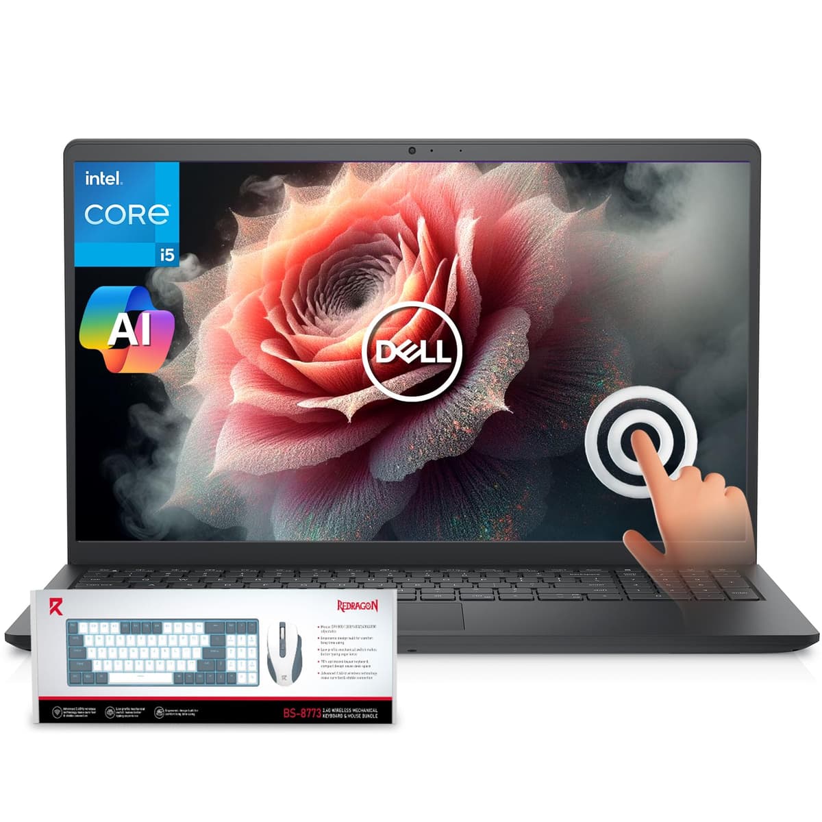 Dell Inspiron 15 3530 Laptop con pantalla táctil, 15.6" FHD para negocios, Intel Core i5-1334U, Copilot AI, 64 GB de RAM y 4 TB SSD, Windows 11 Pro