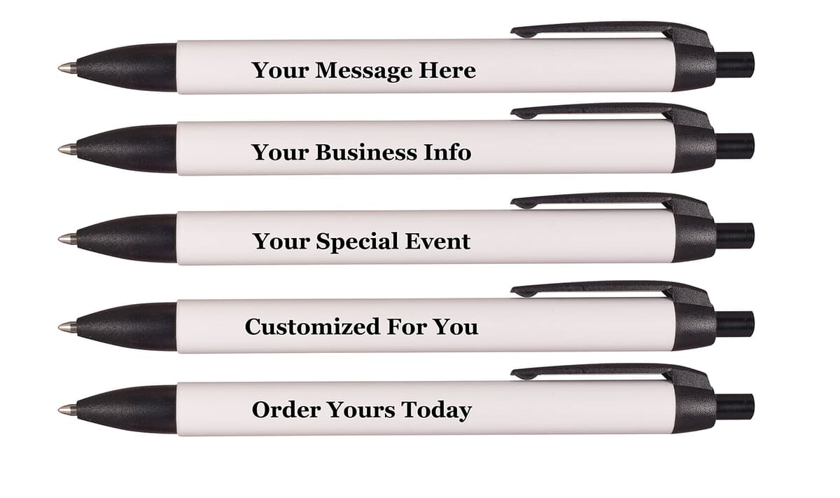 RevMark Personalized Widebody Ballpoint Pen - Pack XL Negro (1000 unidades) 25 Widebody