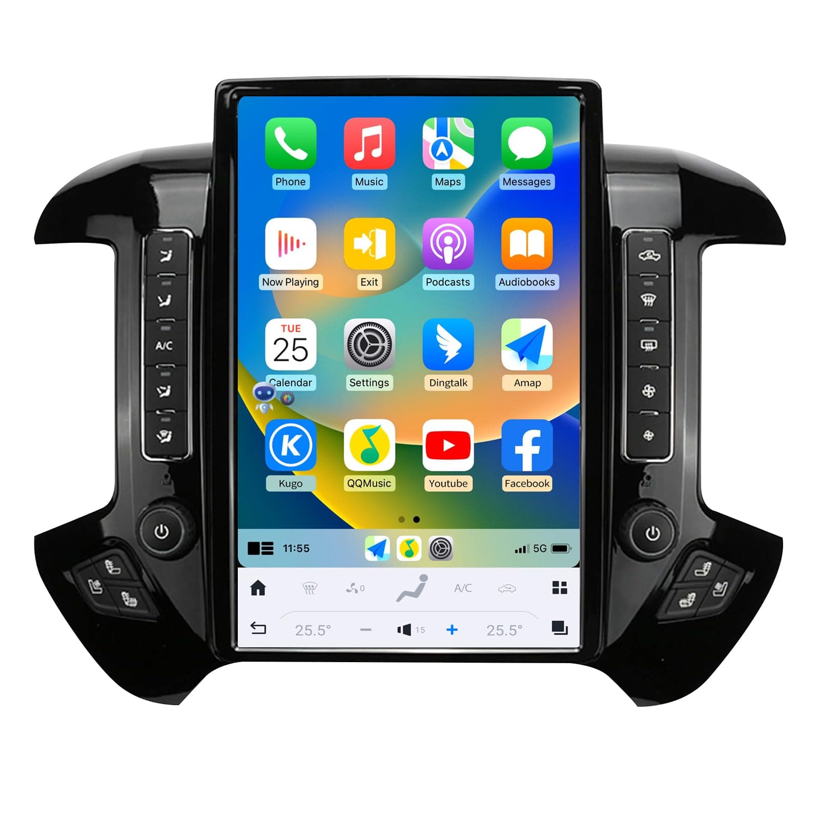 KiriNavi Radio Android 14.4" para Chevrolet Silverado / GMC Sierra 2014-2019 con CarPlay y Android Auto DS8-834