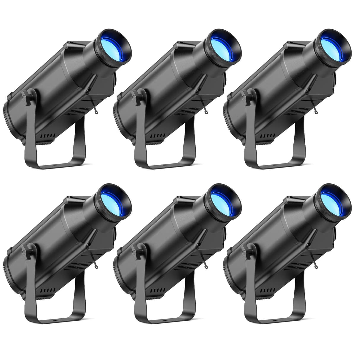 Fancybling LEKO Profile 100W RGB COB Spotlights, 6 Pack CYH-ZQ07053X6US-GYY