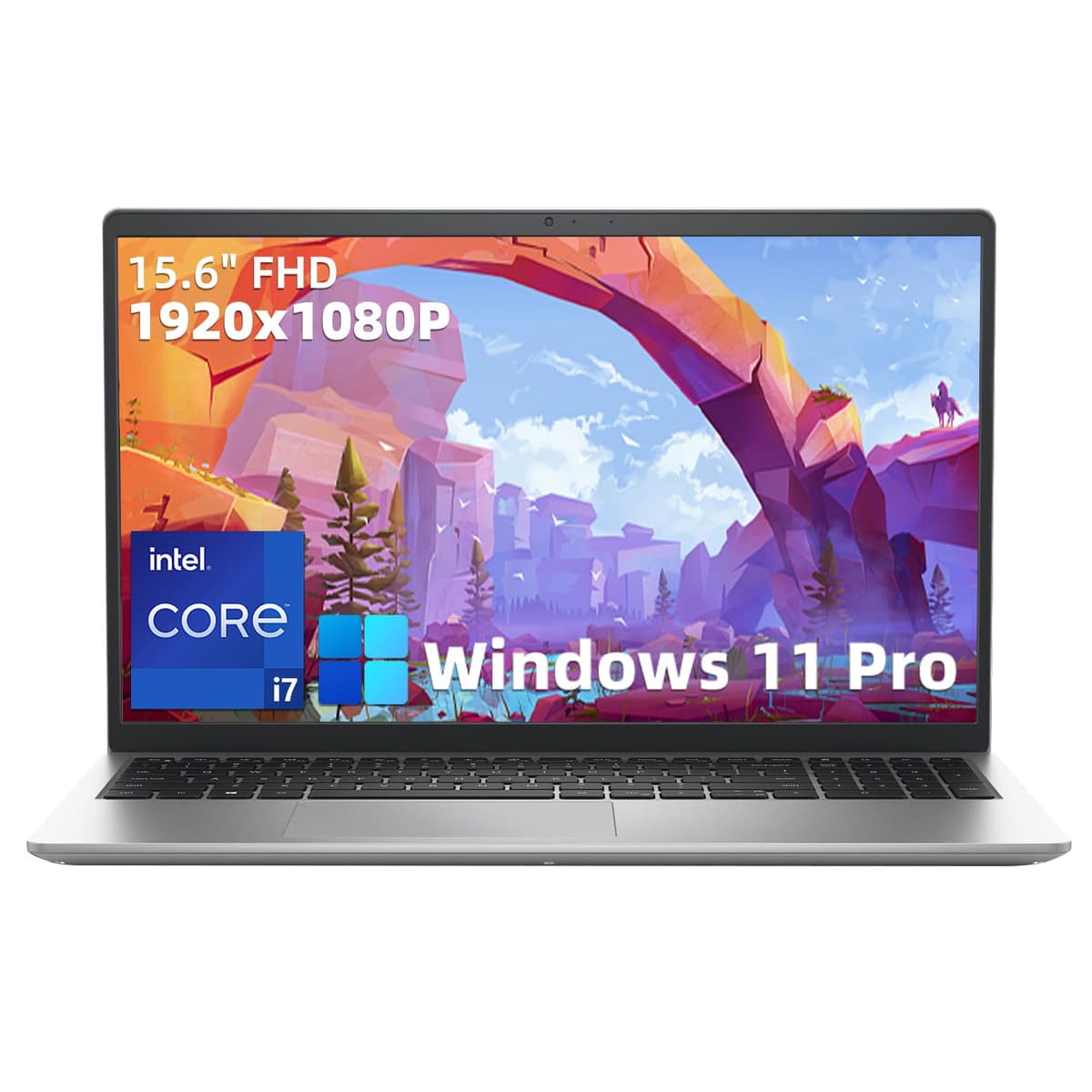 Dell Inspiron 15.6" FHD 3530 Laptop Empresarial, i7 1355U, con Windows 11 Pro y MS Office, Gráficos Intel Iris Xe, Teclado Retroiluminado, Lector de Huellas, con Unidad DVD Externa Hoouwrd (32GB RAM | 1TB SSD) 3Y3X2