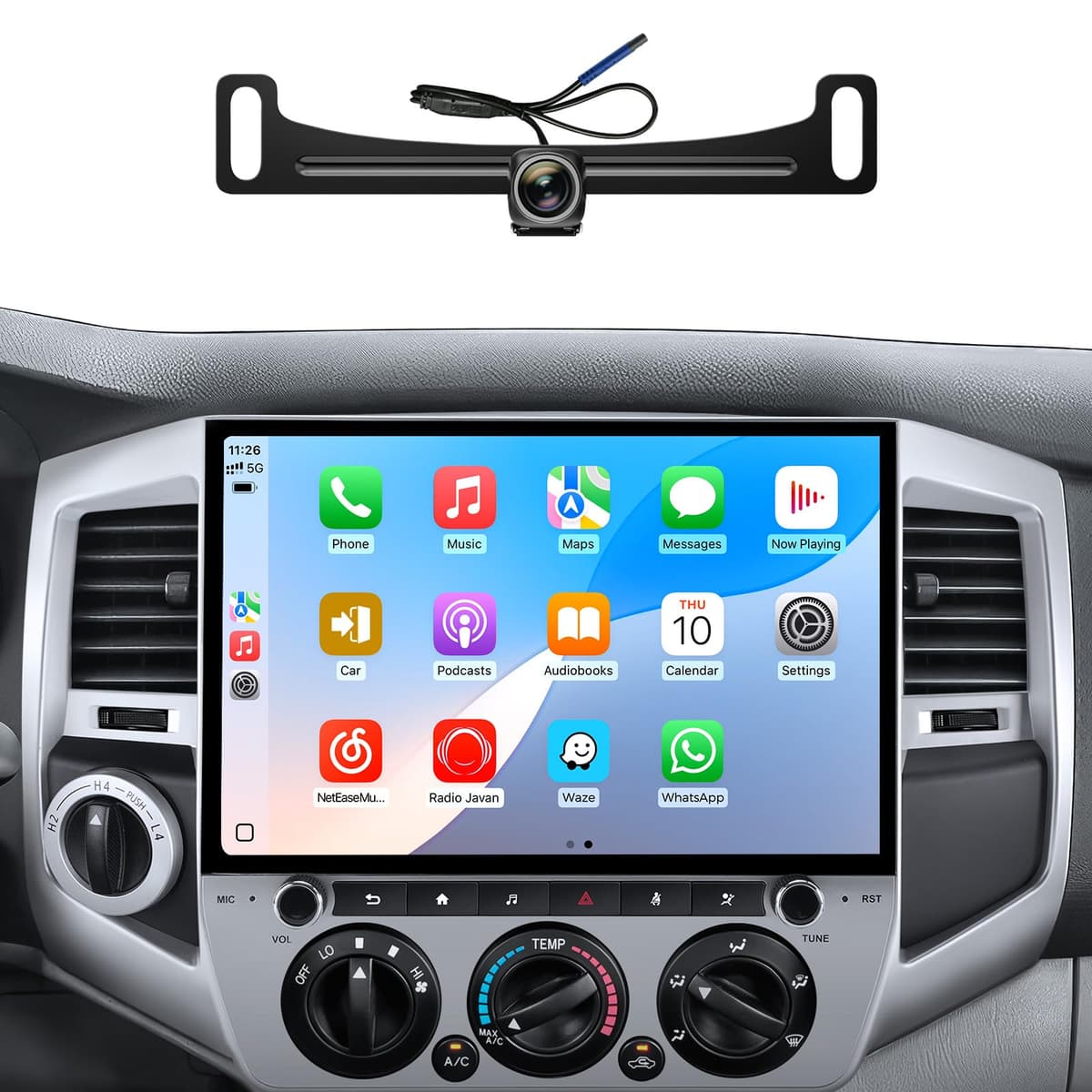 AINAVITO Radio 12.5" personalizada para Toyota Tacoma 2005-2015 con CarPlay/Android Auto inalámbricos, 6+128GB, Android 13 12.5 inch-ZY-Tacoma-6+128G
