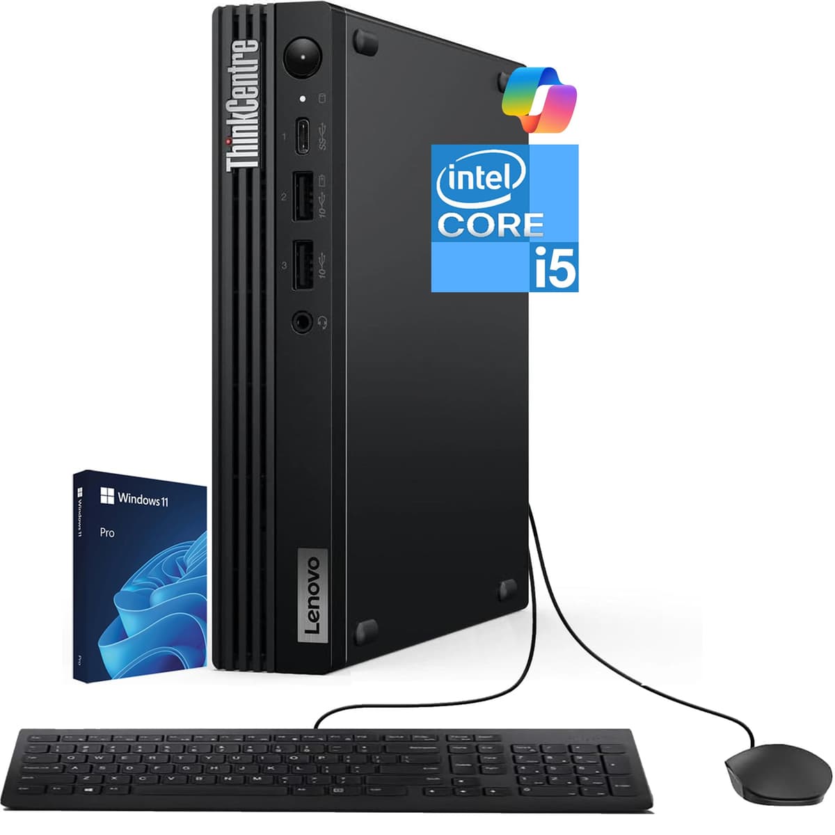 Oemgenuine Lenovo ThinkCentre Tiny M70q G5 con Intel i5-14400T, 32GB DDR5, 1TB SSD, Windows 11 Pro, 3 años de garantía M70q Gen 5