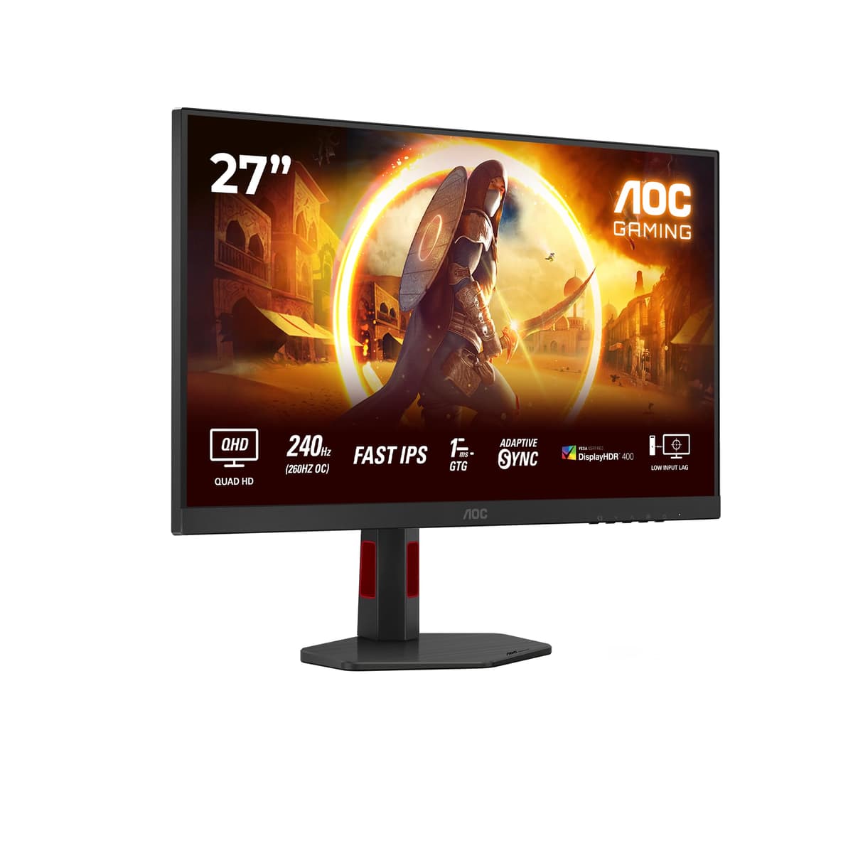 AOC AGON Zr 27" QHD 2560x1440 Gaming Monitor con HDR10 Q27G4ZR