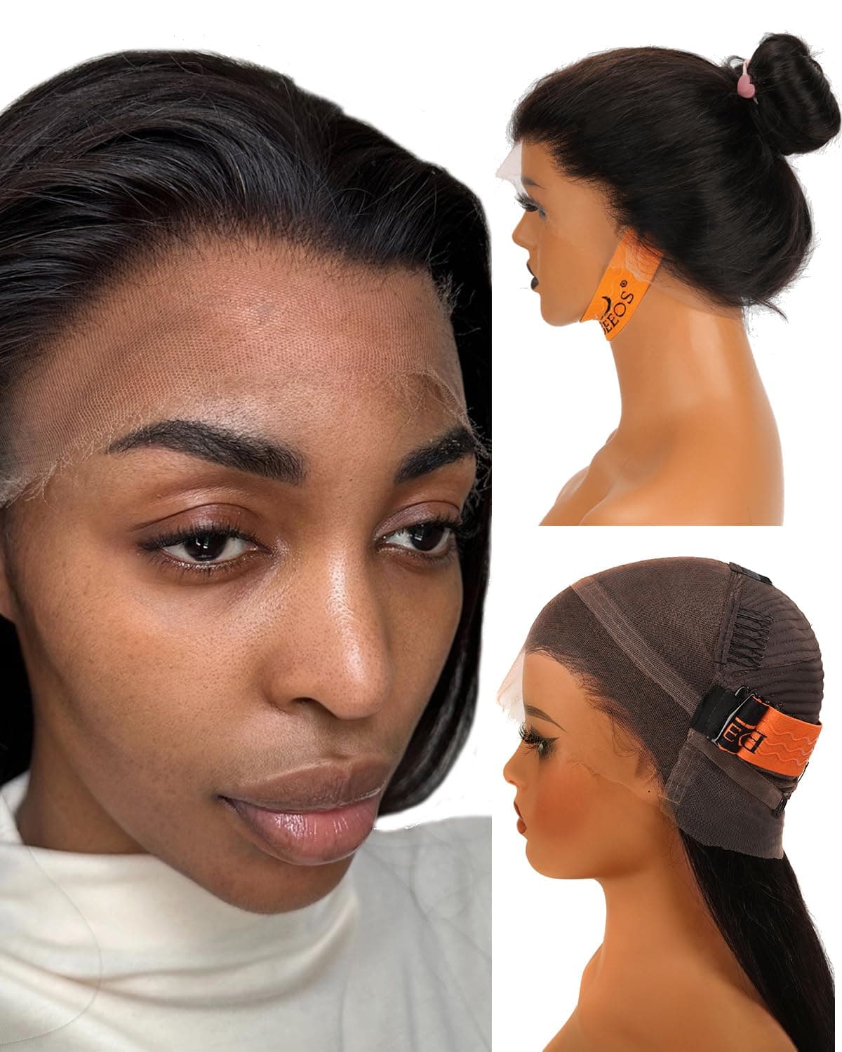 BEEOS 250% Density 360 SKINLIKE Real HD Lace Frontal Wig 28 Inch Straight